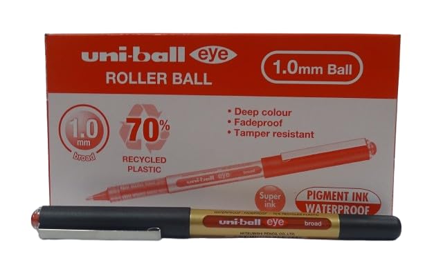 Mitsubishi Tintenroller UB EYE broad UB-150-10 rot