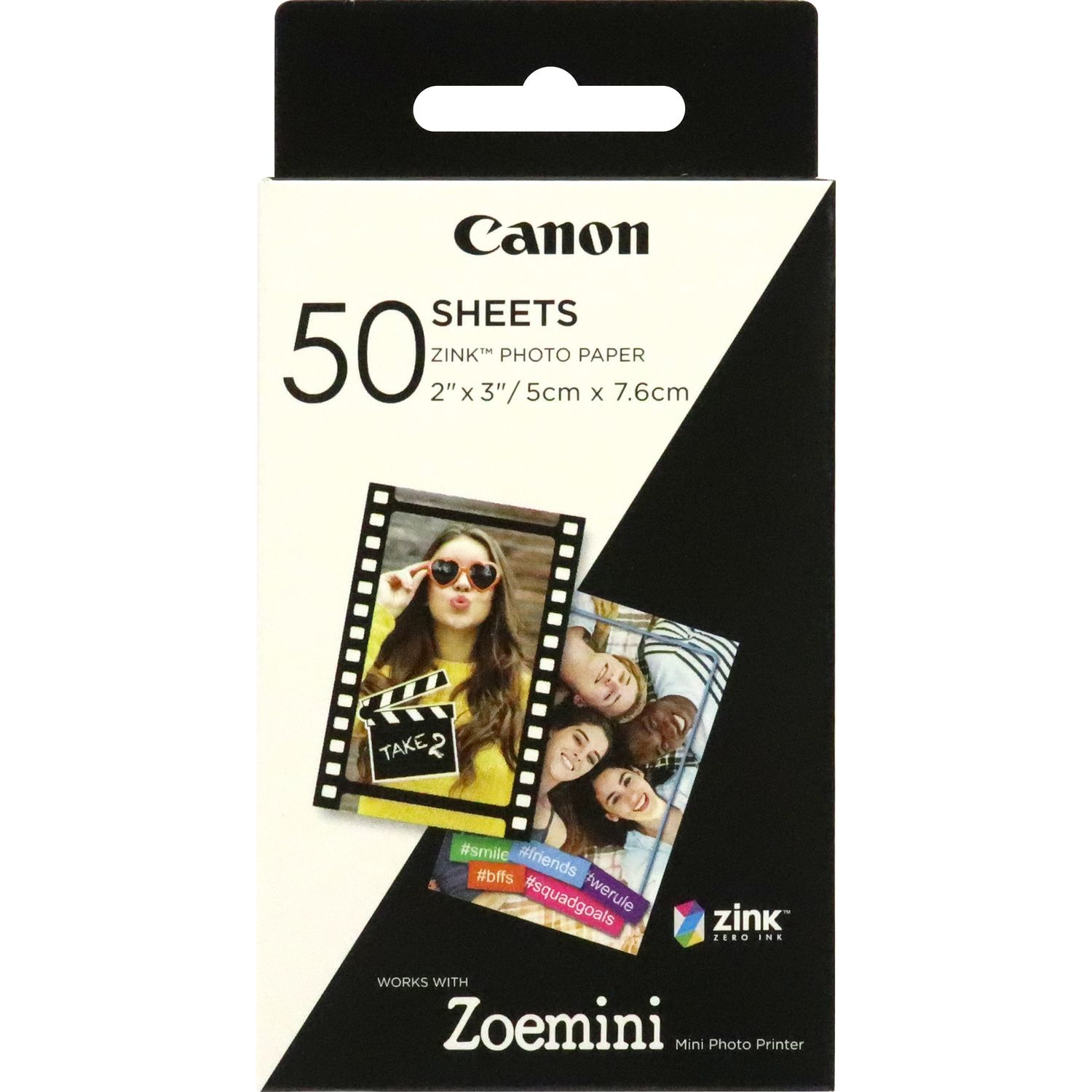 CANON Pack 50 feuilles de papier photo ZINK pour Zoemini