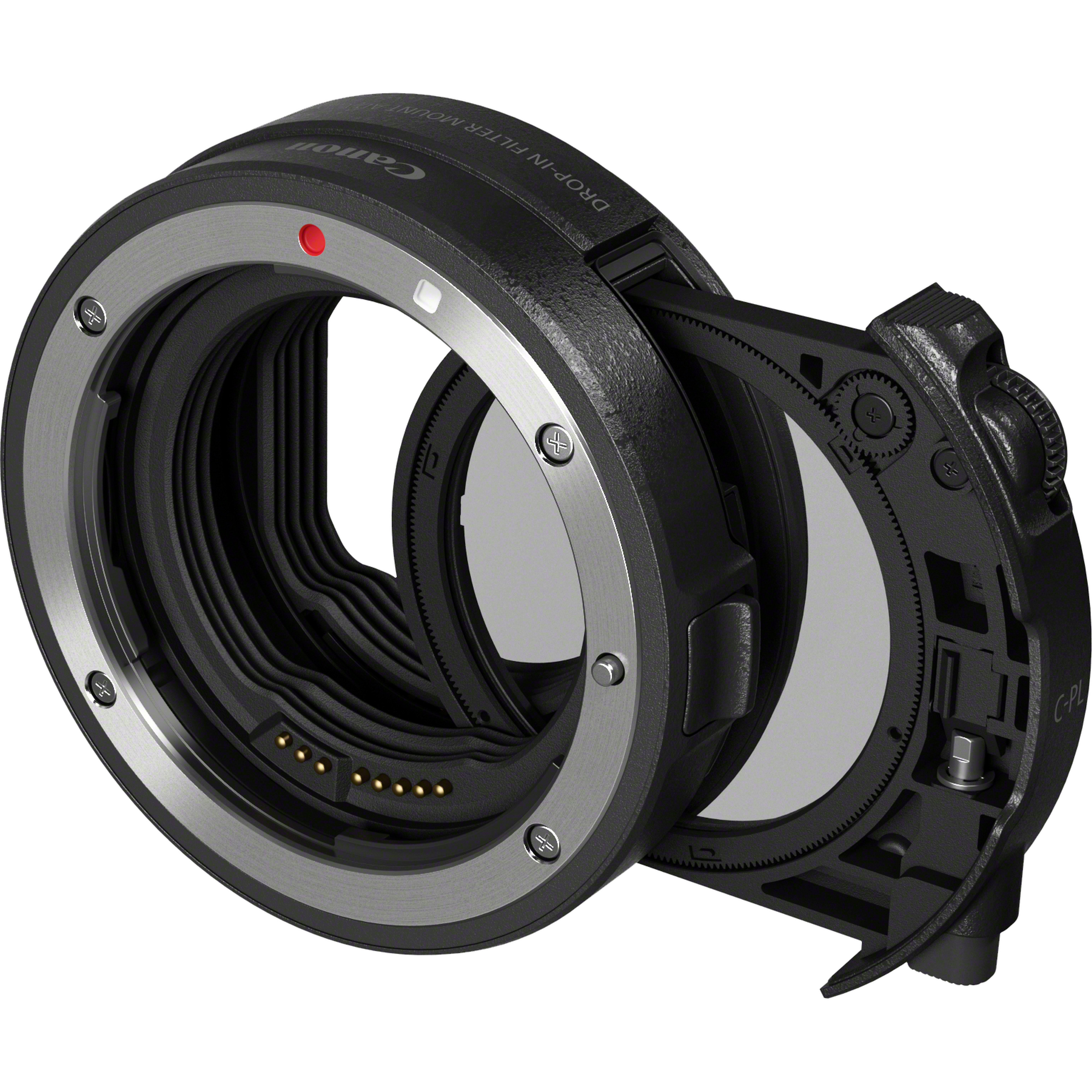 CANON Bague d'adaptation objectif EF / EF-S vers boitier EOS R avec filtre insérable polarisant circulaire