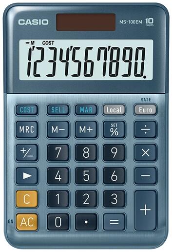 Casio Calculatrice de bureau MS-100-EM