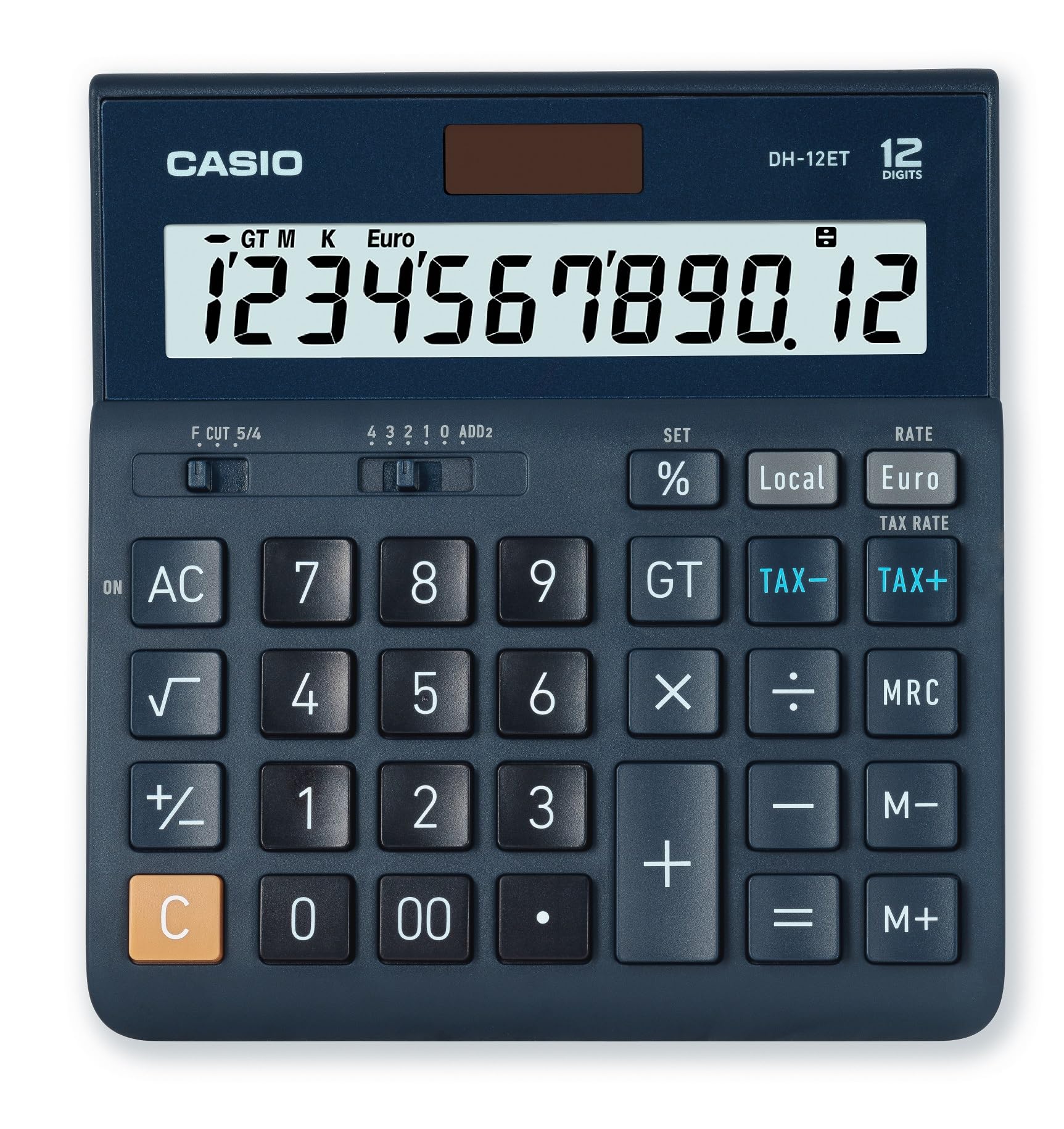 Casio Tischrechner anzeigend DH-12 ET Battery
