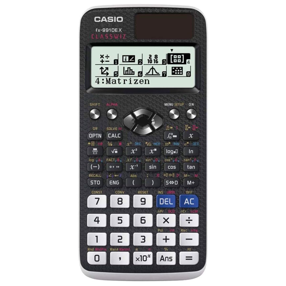 Casio Schulrechner, FX-991 DEX Solar/ Battery