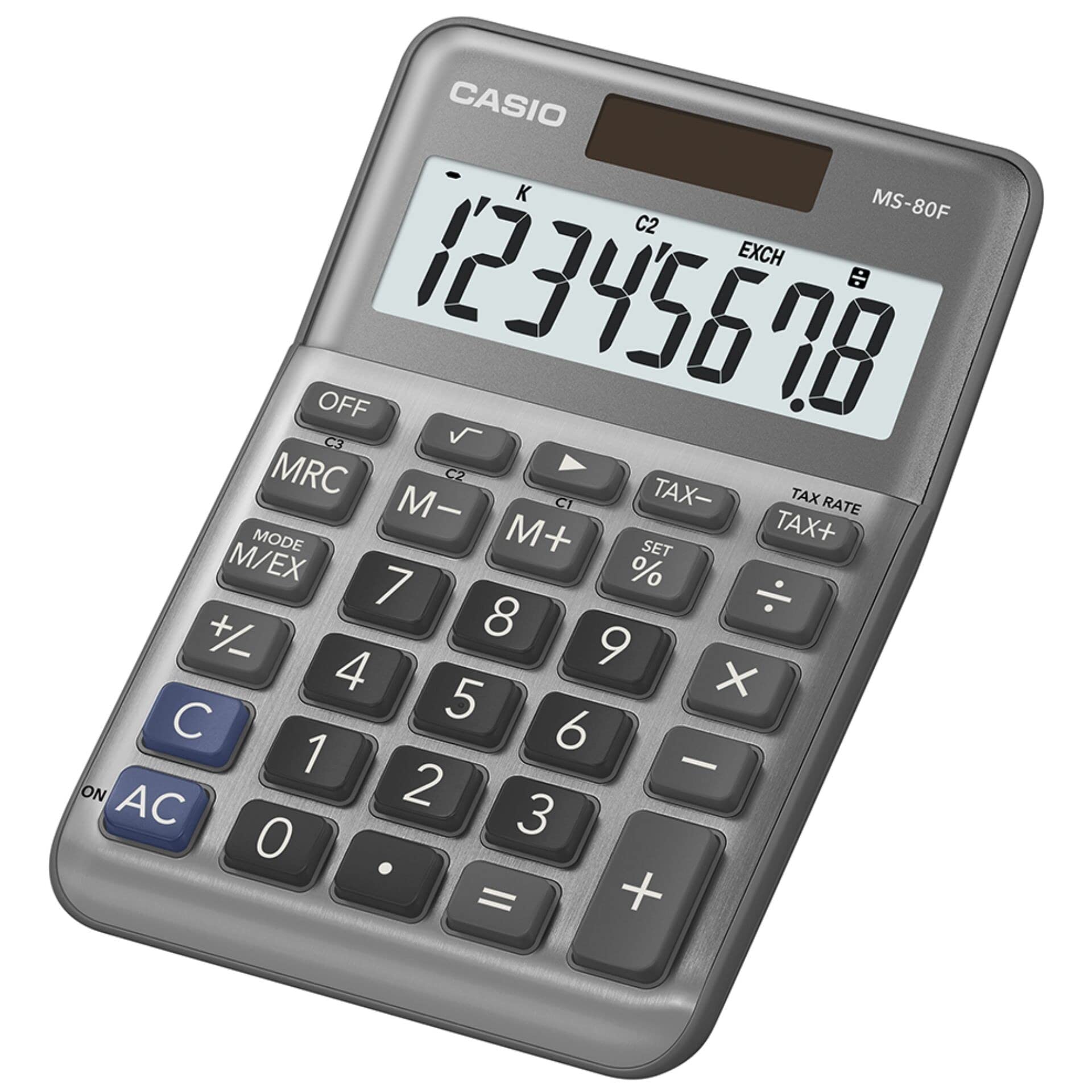 Casio Tischrechner anzeigend MS-80 F Solar/ Battery