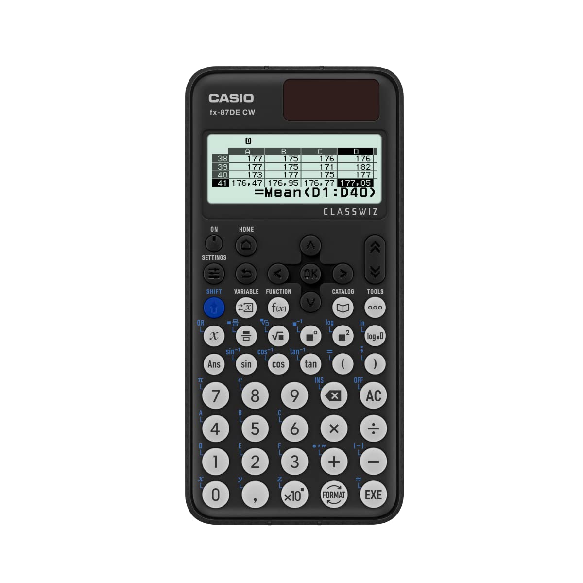 Casio Schulrechner FX-87 DE CW Solar