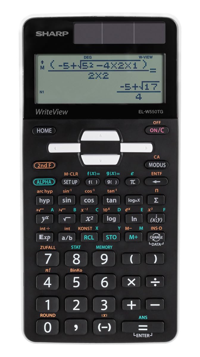 Sharp Schulrechner EL-W550 TG Solar/ Battery