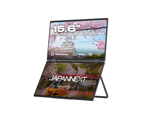 JAPANNEXT Double Écran Portable 15,6