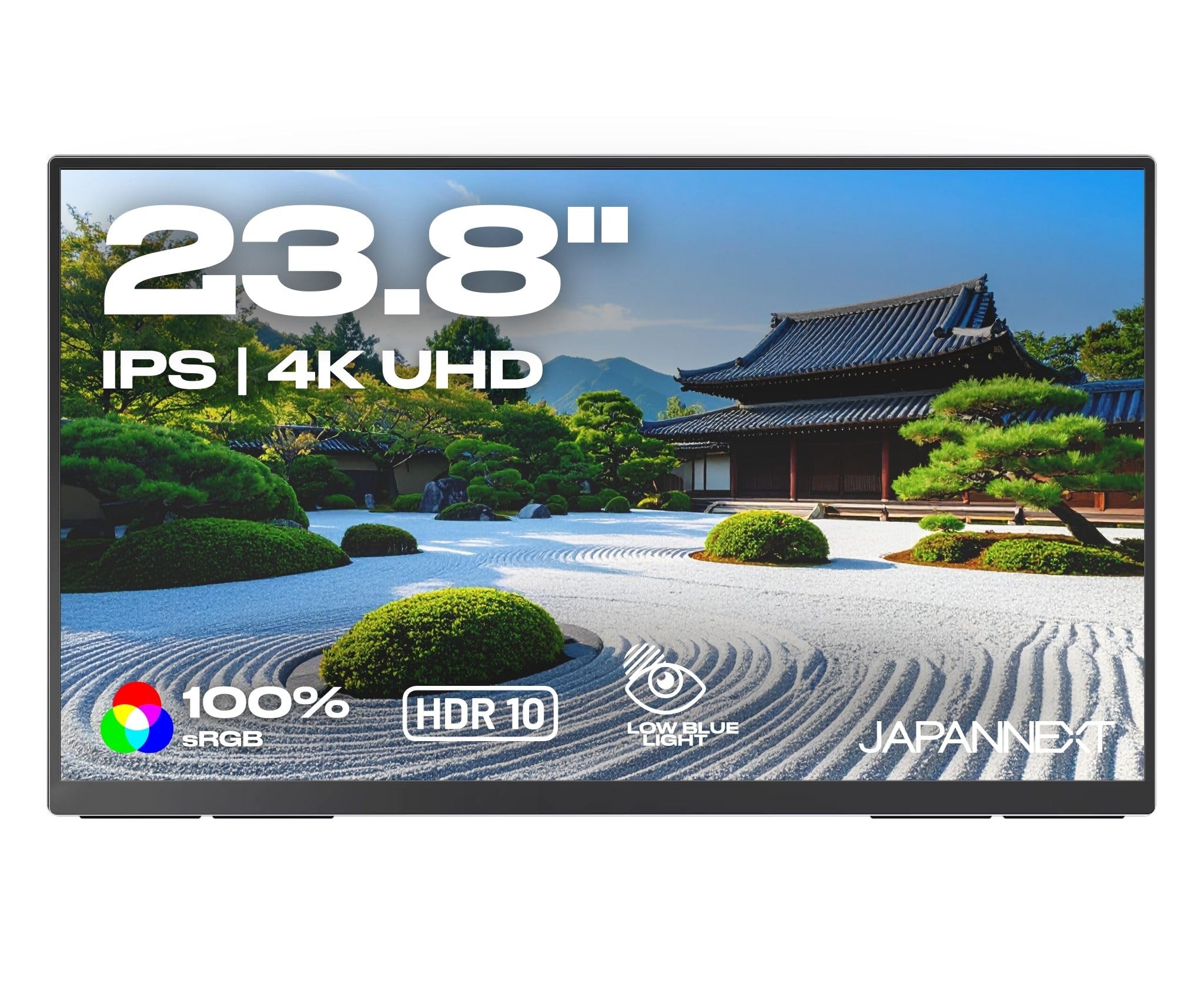 JAPANNEXT Écran PC 23.8 pouces UHD 4K Dalle IPS 60Hz