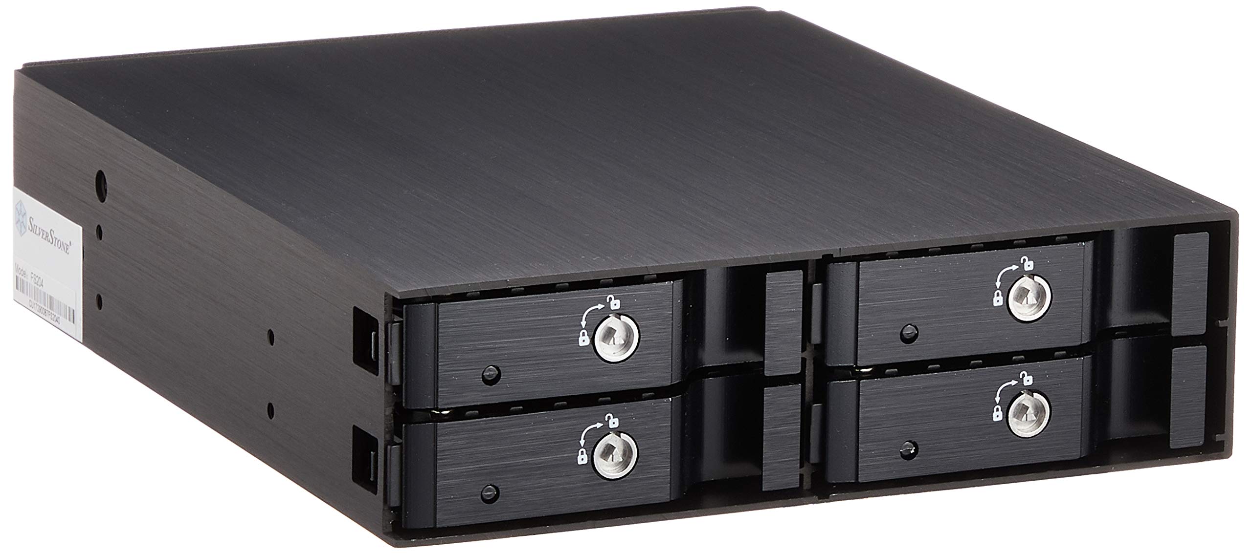 SILVERSTONE SilverStone SST-FS204B 5,25 Pouces Hot-Swap pour 4x 2,5 Pouces HDD/SSD