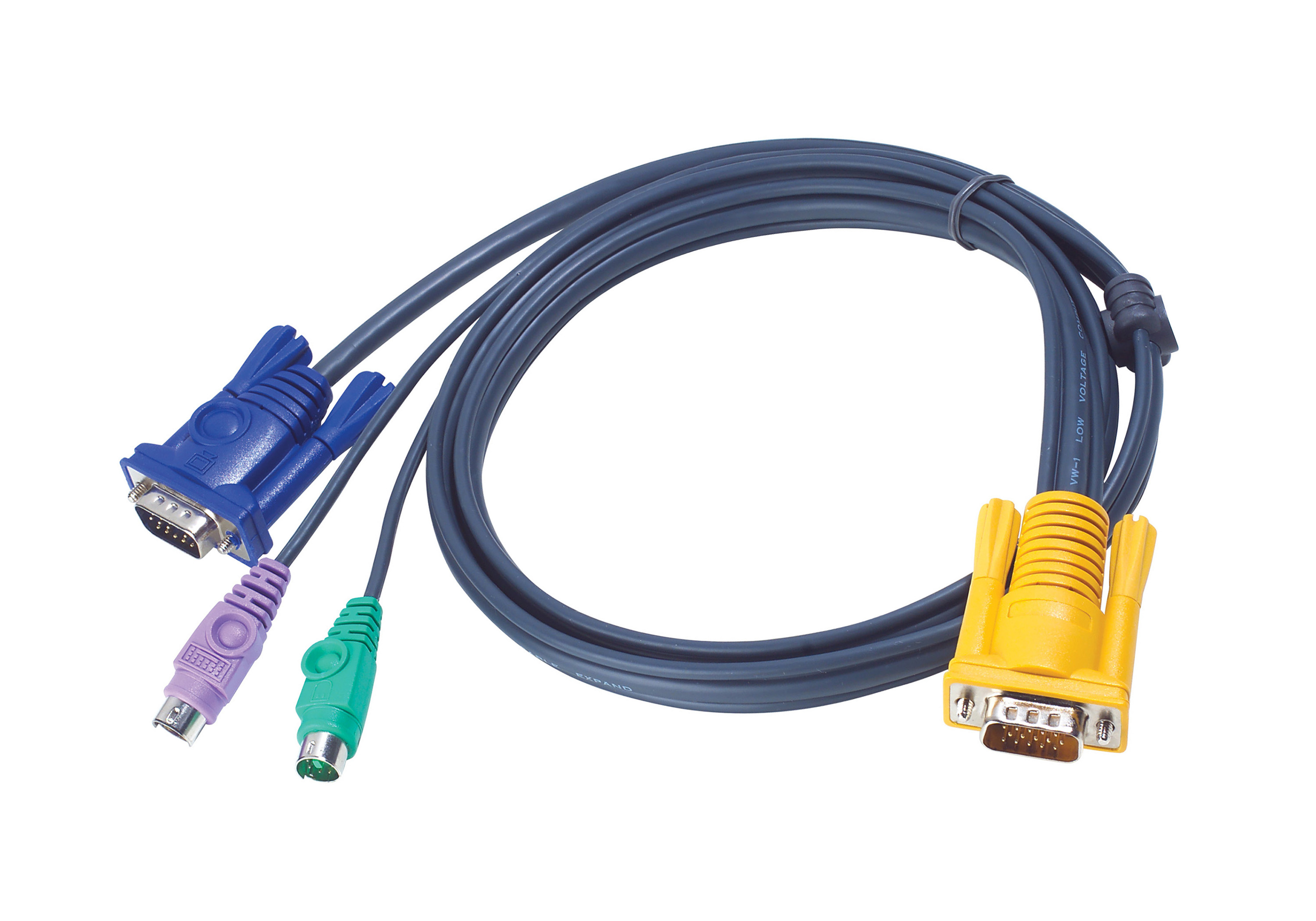 Aten Cable For KVM CS1208CS1216CL1200L(M)CL1208L(M)CL1216L(M)KH0116 PS/2 Cable at PCSide For PS/2 Computer 1.8mtr