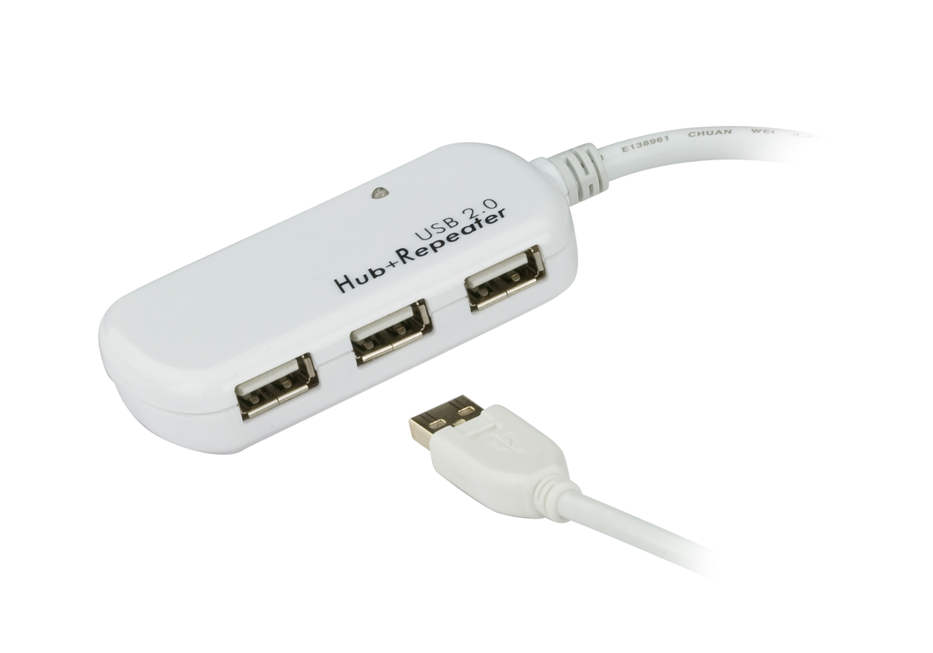 Aten Rallonge USB 2.0 avec concentrateur à 4 ports - 12 m