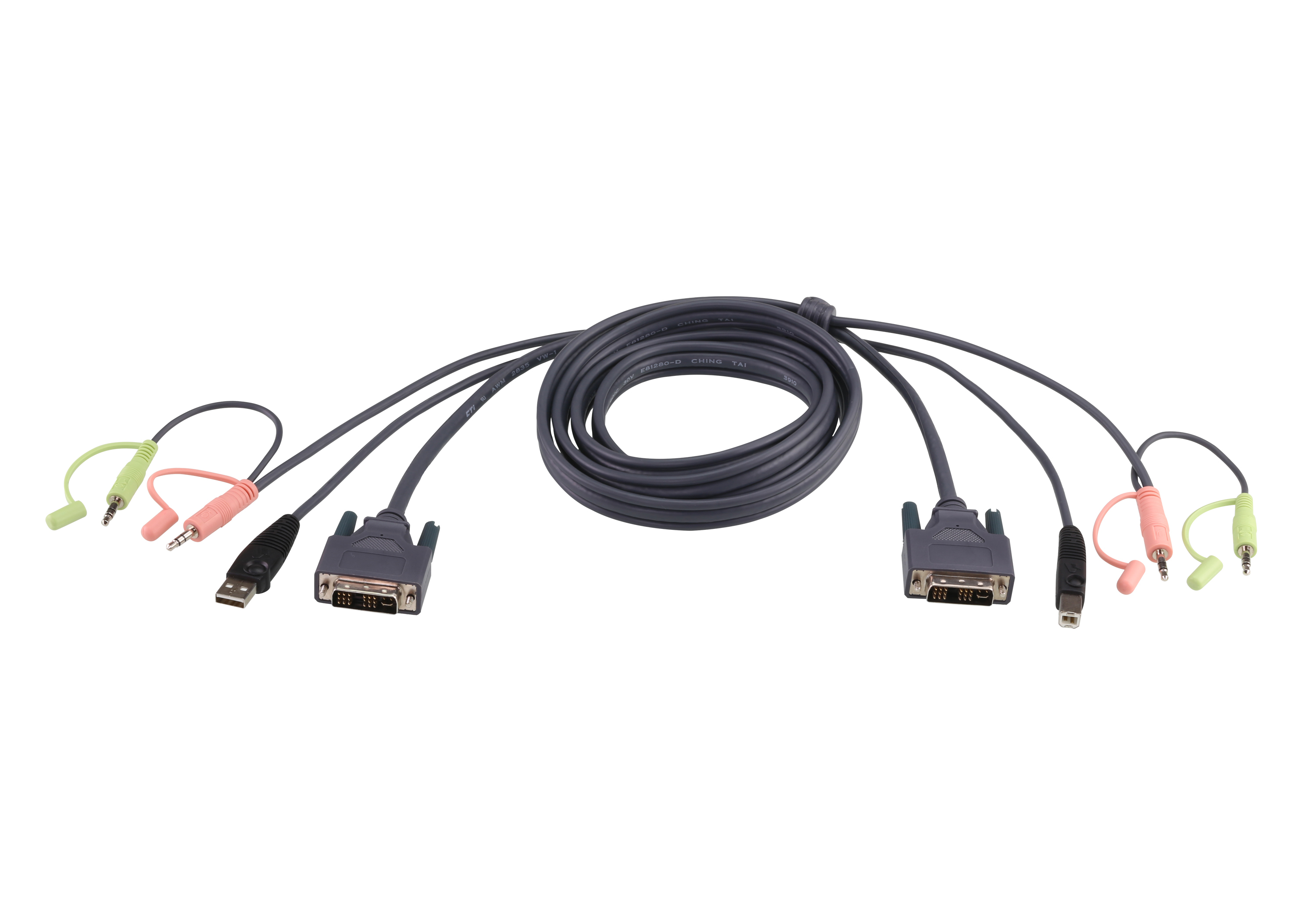 Aten Aten 2L-7D03UI cordon KVM DVI-I/USB/audio