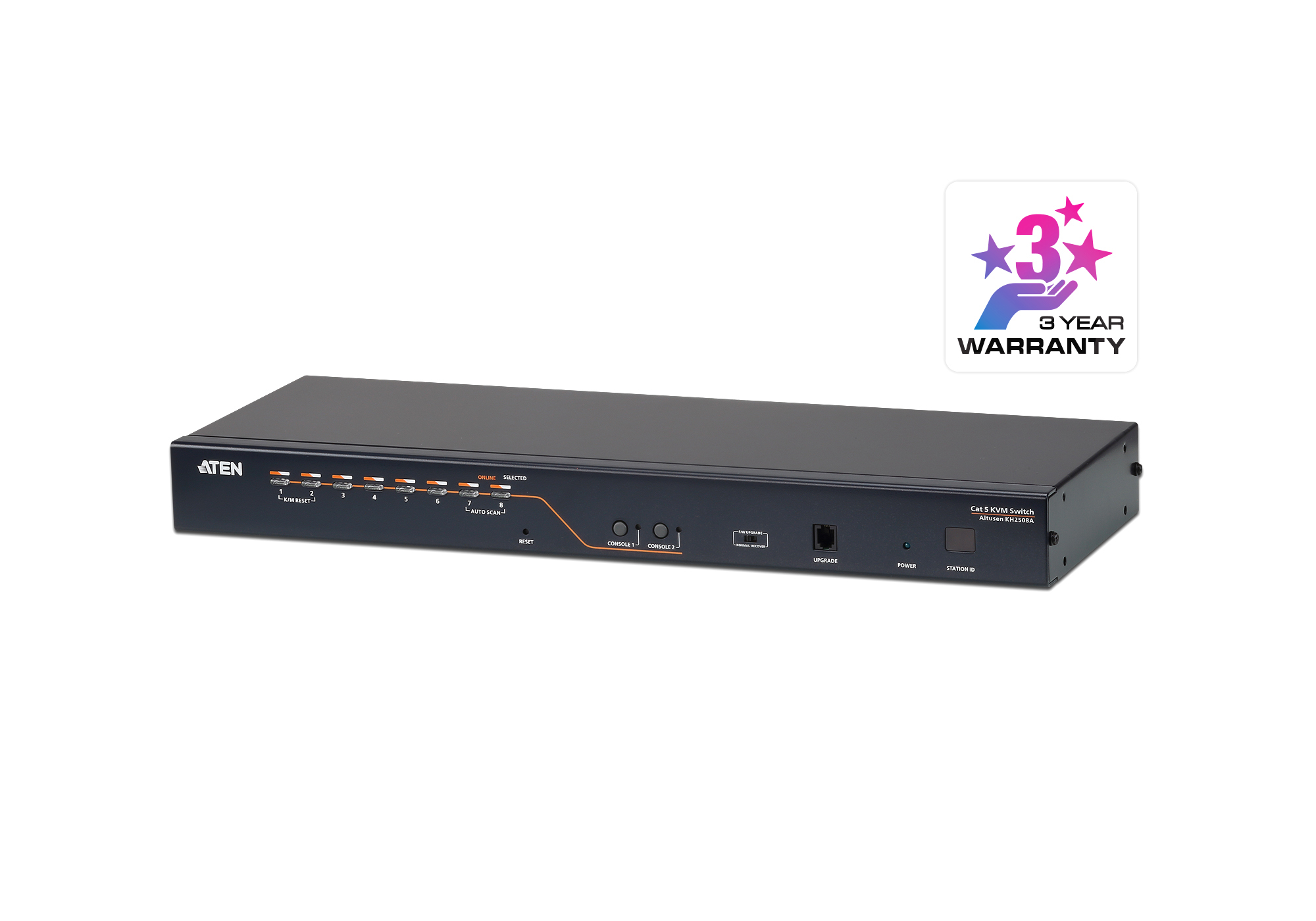 Aten Aten KH2508A KVM Altusen CAT5 8 ports Double Console