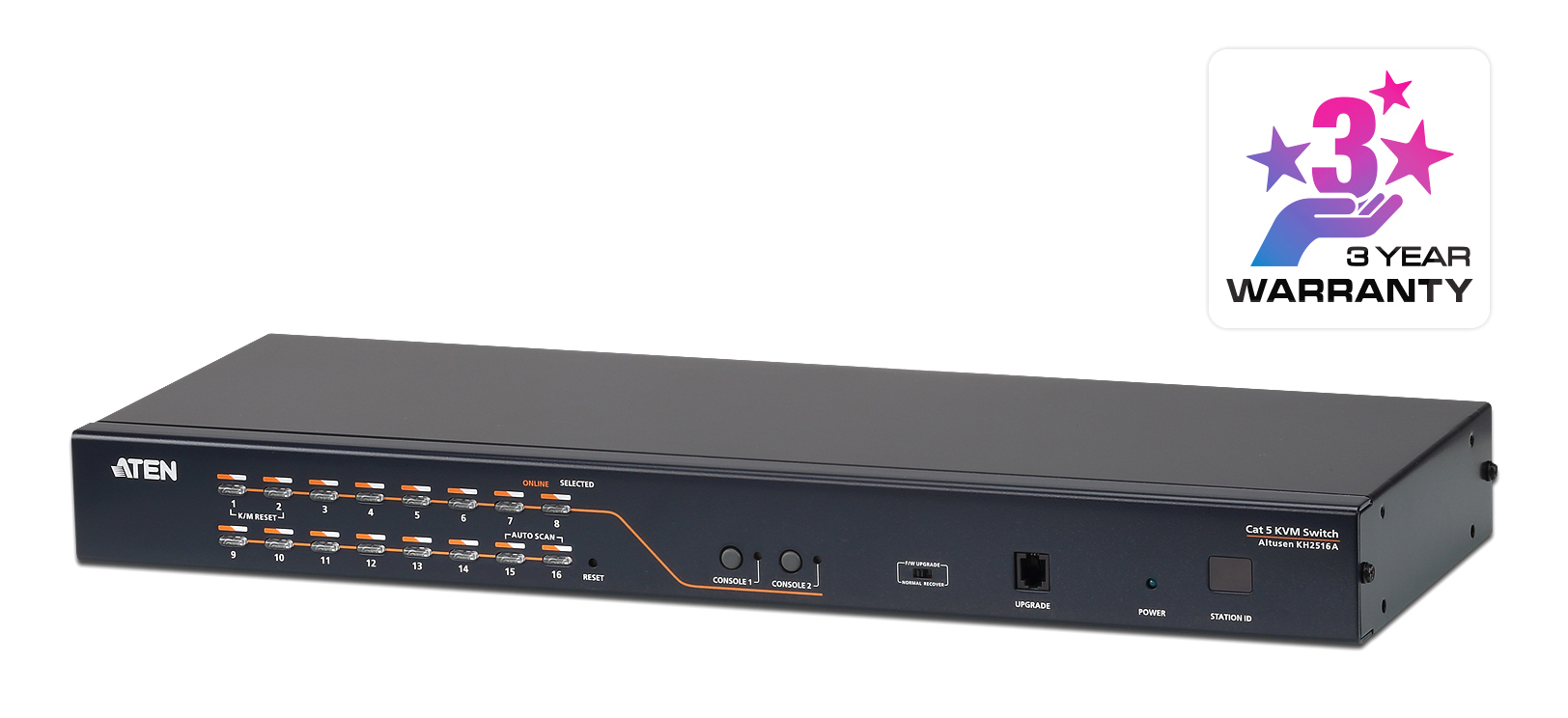 Aten Aten KH2516A KVM Altusen CAT5 16 ports Double Console