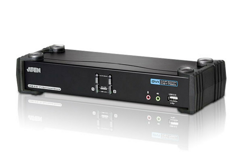 Aten Aten CS1782A KVM DVI Haute résol./USB 2 ports + Audio