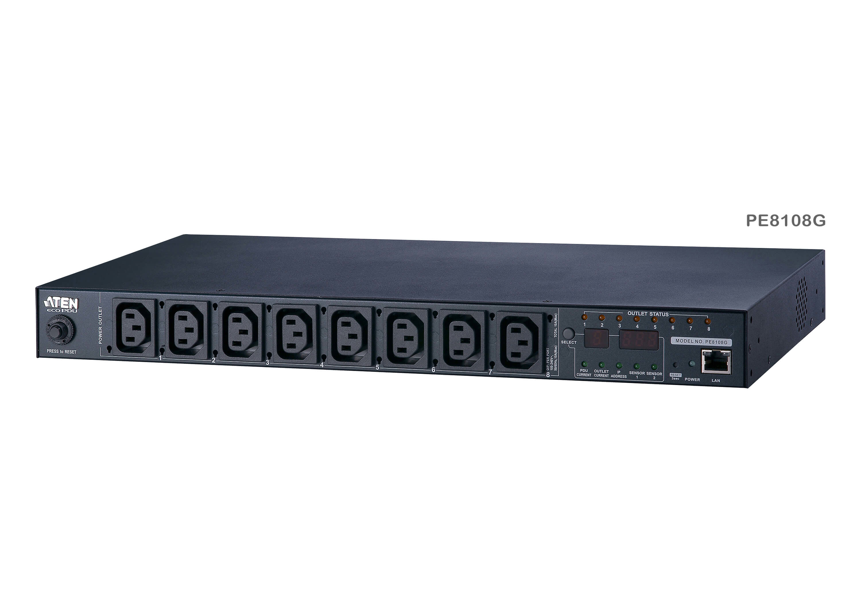 Aten Aten PE8108G multiprise rackable PDU IP 8xC13 Switch+Mesures