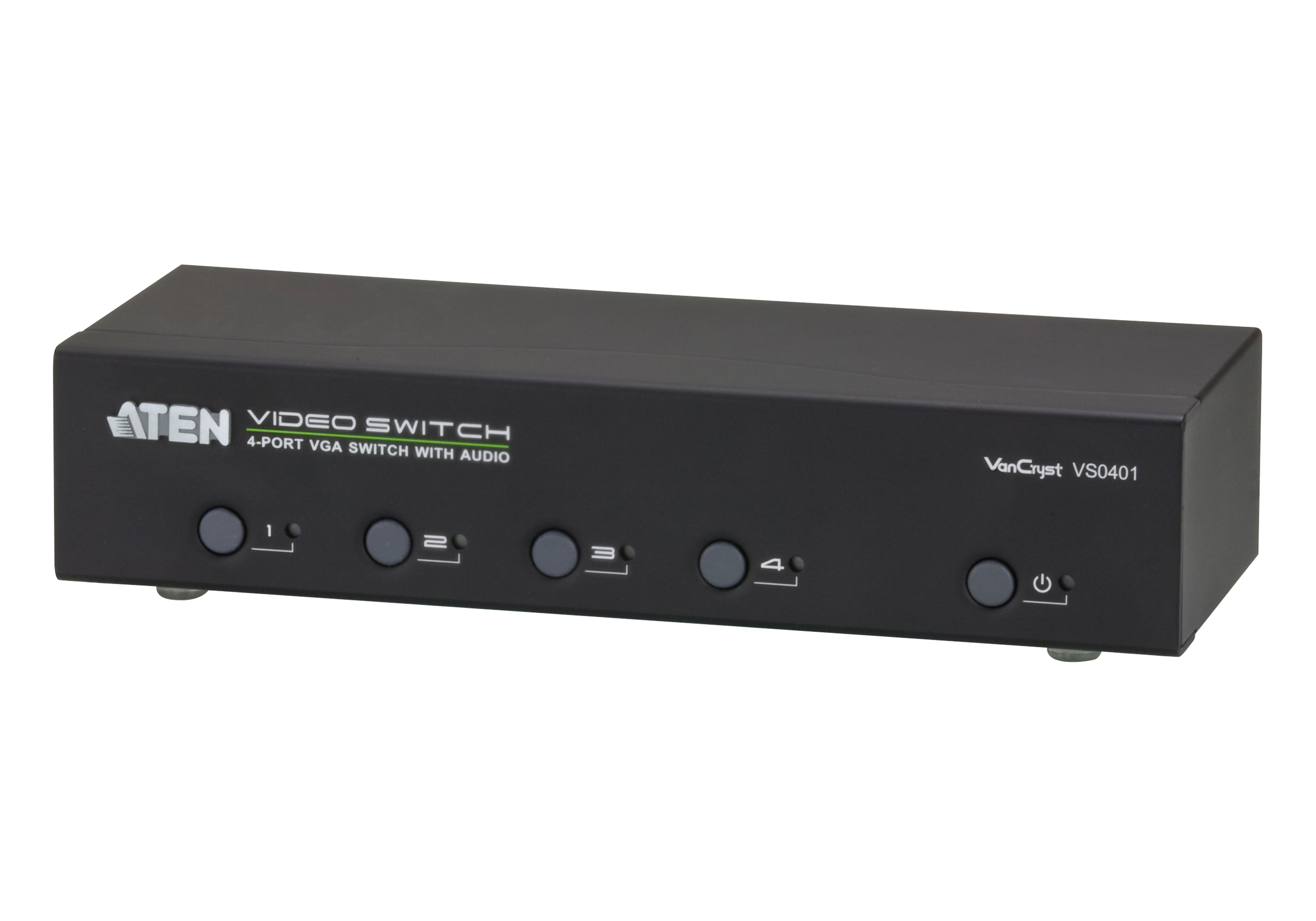 Aten Commutateur 4 PORTS vga + audio+ RS232 aten VS0401 300MHz