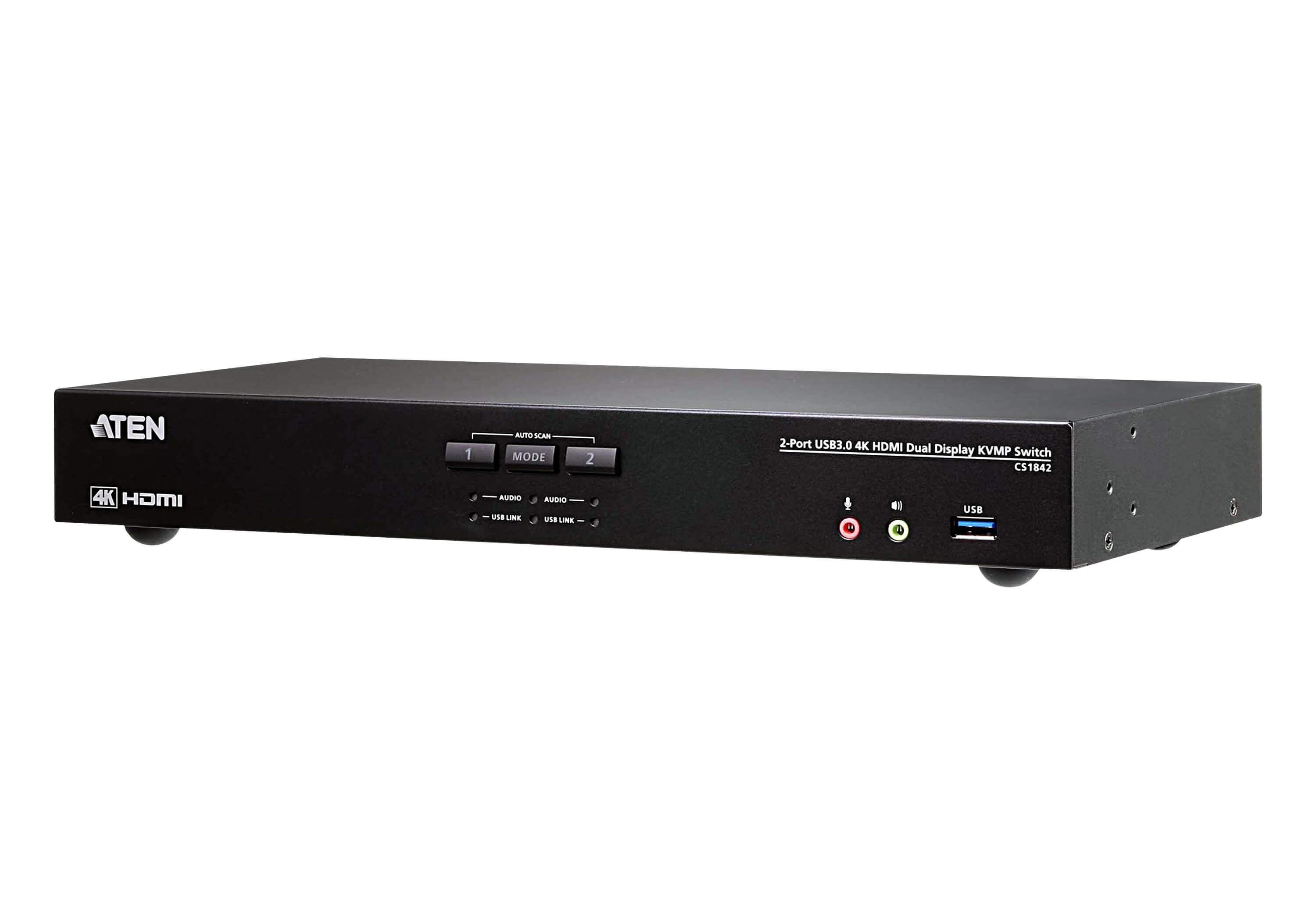 Aten CS1842 KVM Double ecran HDMI 4K/USB 3.0 2 Ports + audio