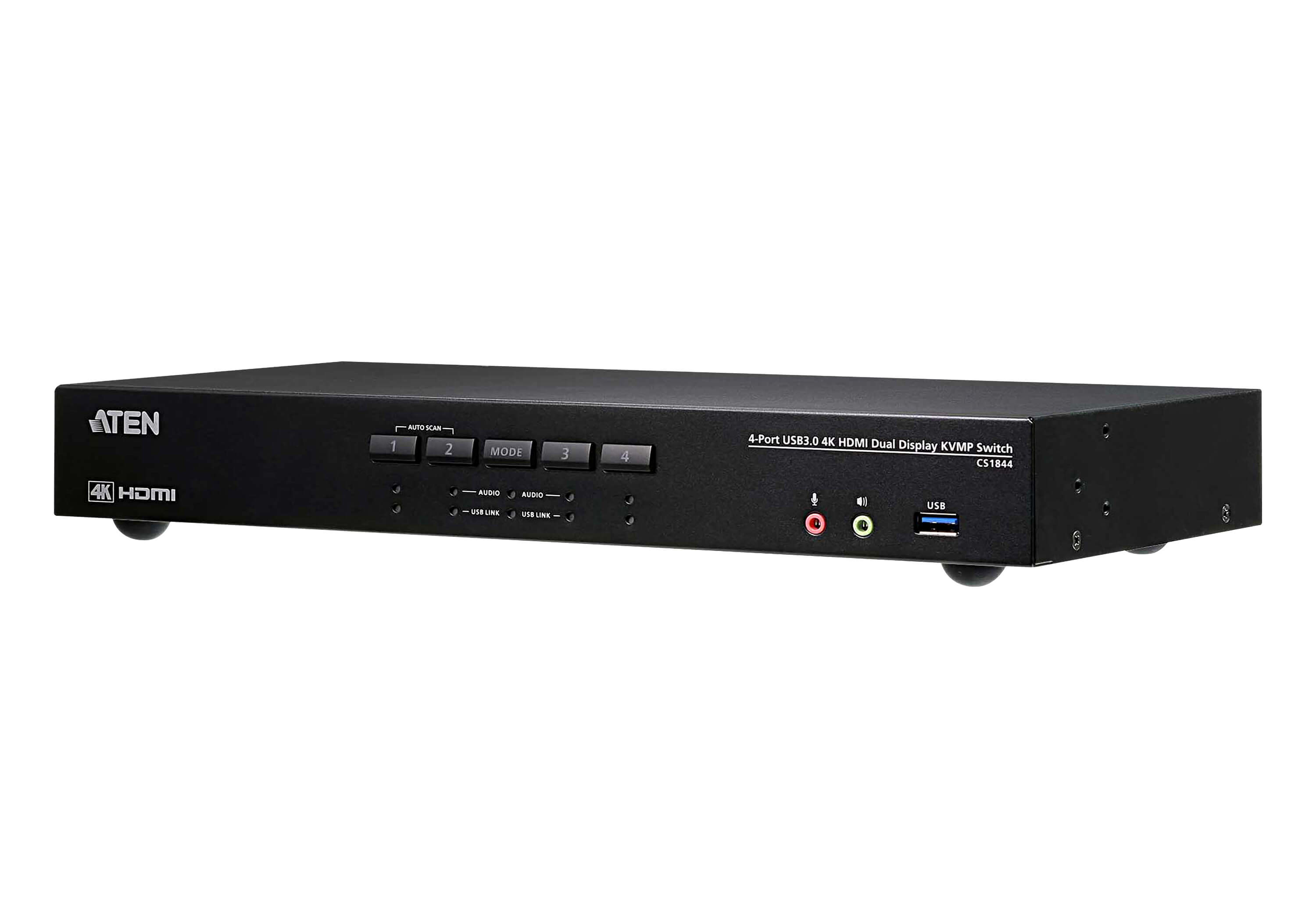 Aten CS1844 KVM Double écran HDMI 4K/USB 3.0 4 Ports + audio
