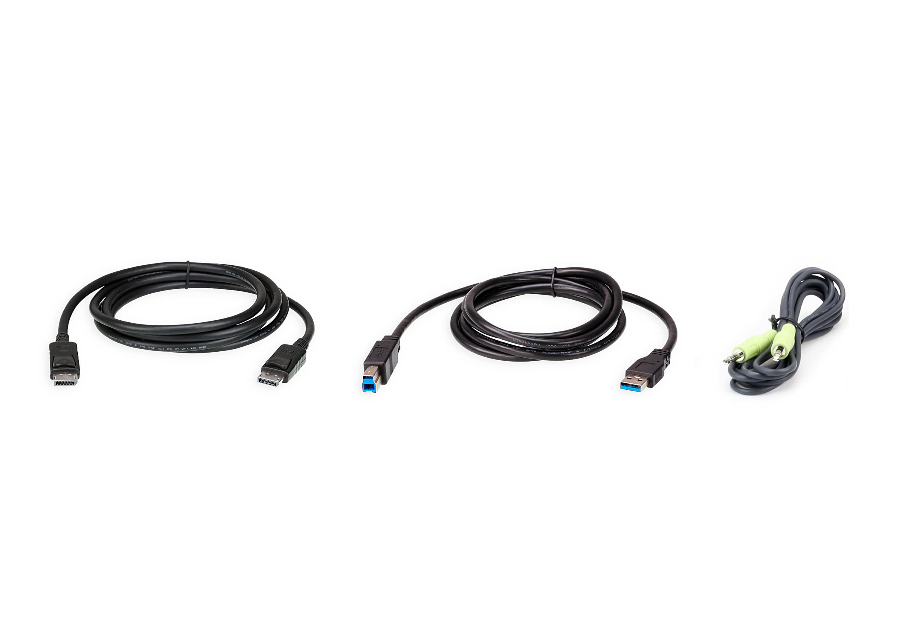 Aten 2L-7D02UDPX3 Kit de câbles KVM DisplayPort USB-A audio 1.80 m