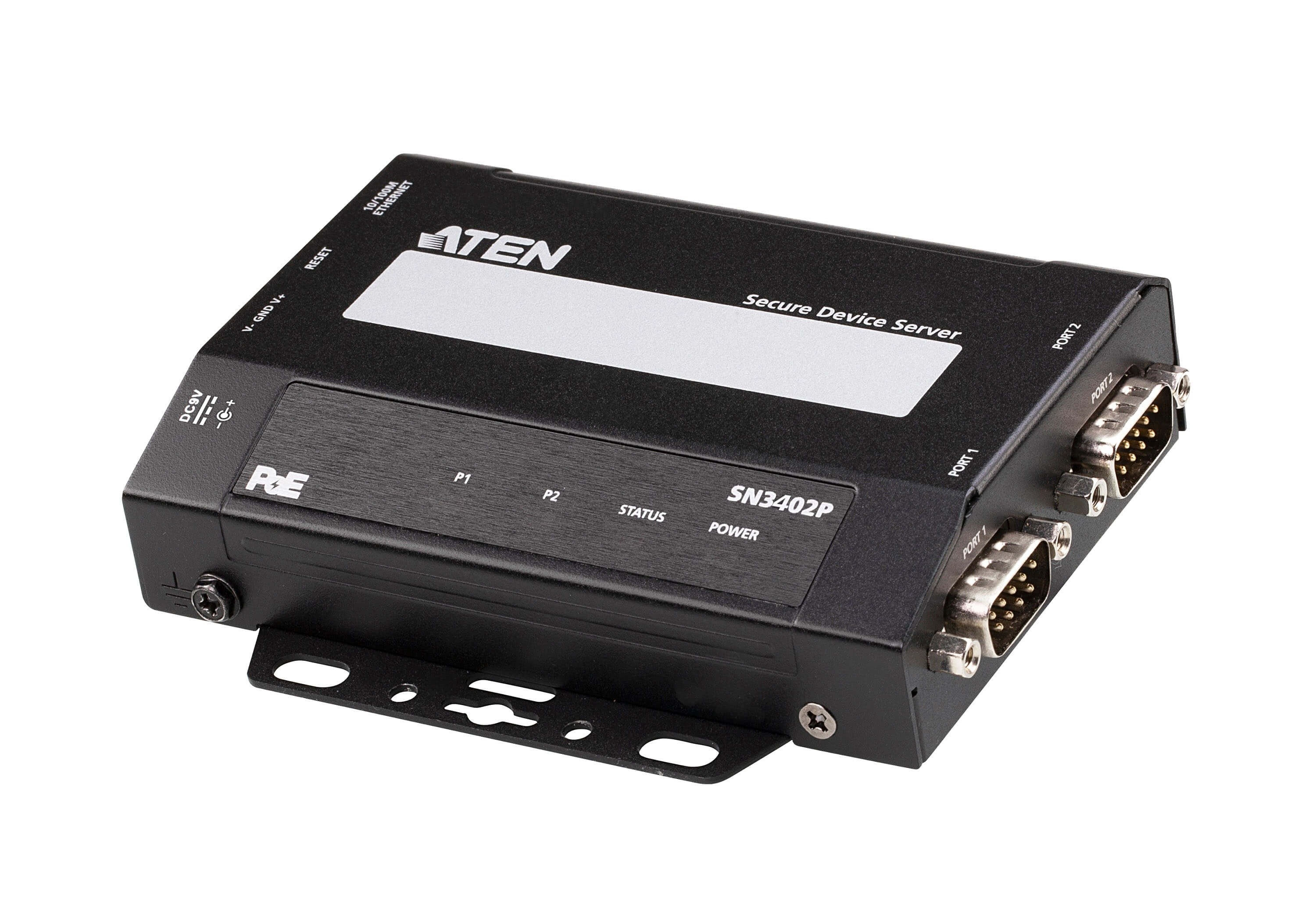 Aten SN3402P serveur RS-232 2x DB9 Sécurisé sur IP PoE