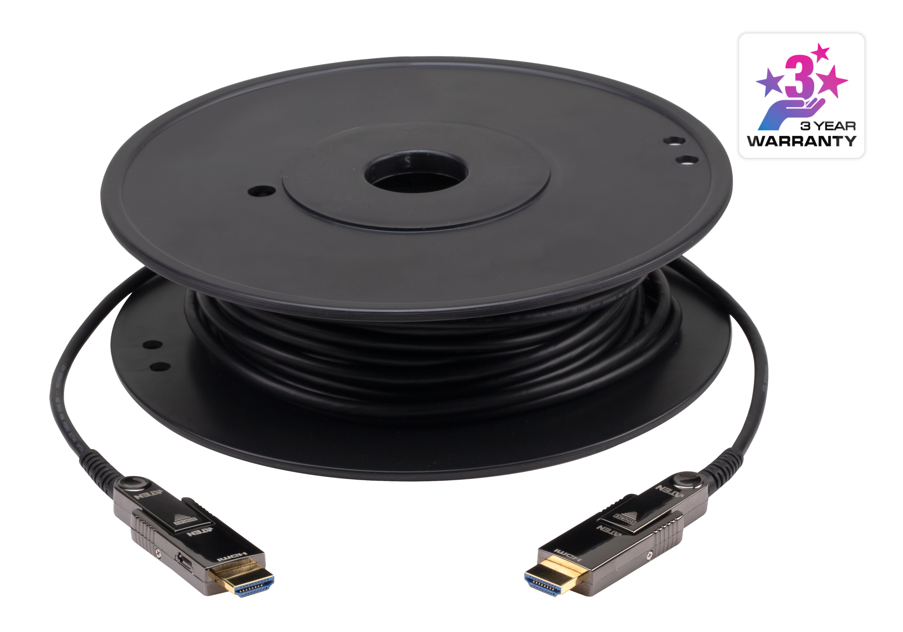Aten Cable HDMI ATEN VE7834A 60 m HDMI Type-A/Type-D 18 Gbit/s ARC 3D Negro