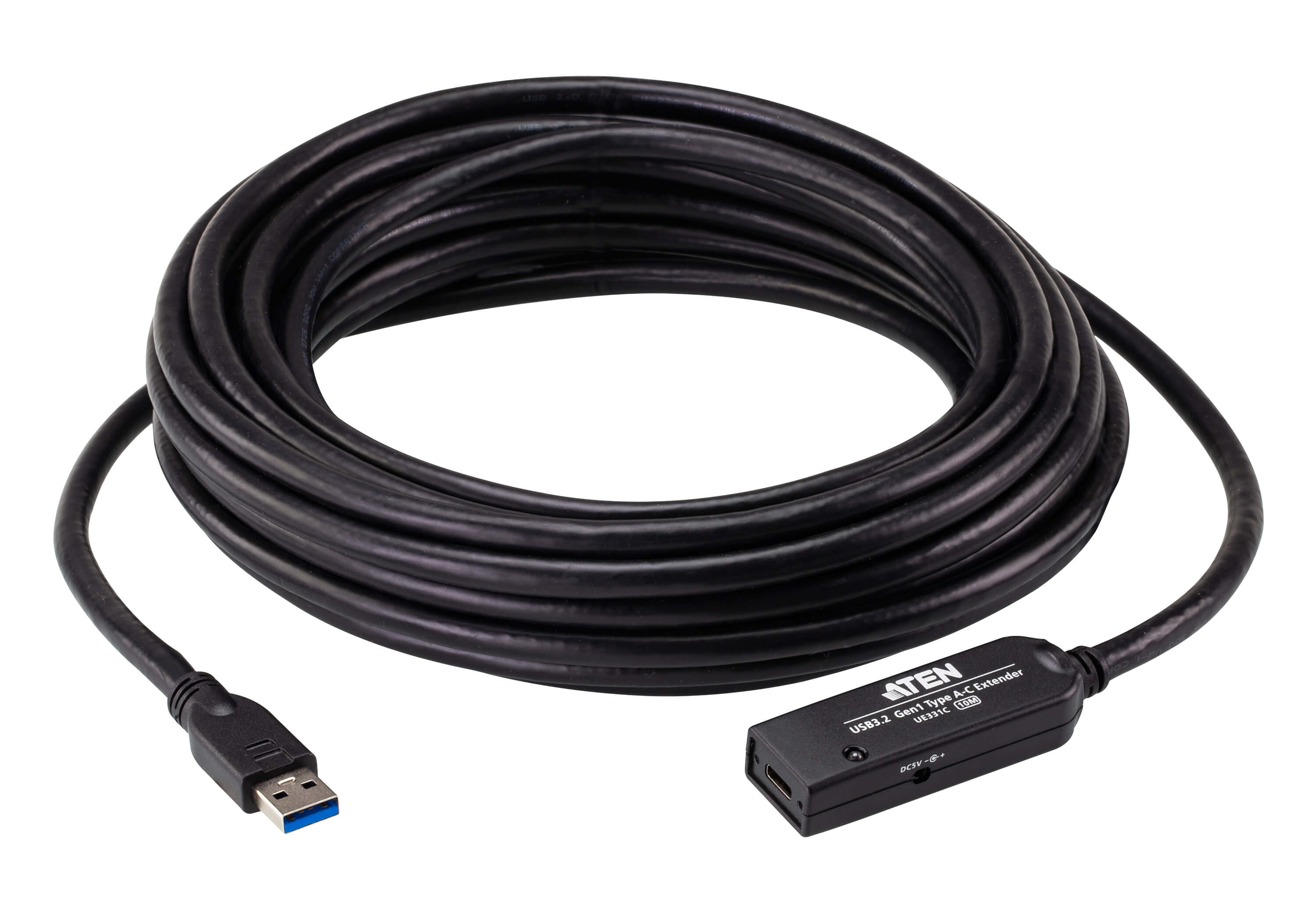 Aten USB-A 3.2 Gen1 (male) to USB-C (female)Extender Cable (up to 10m)