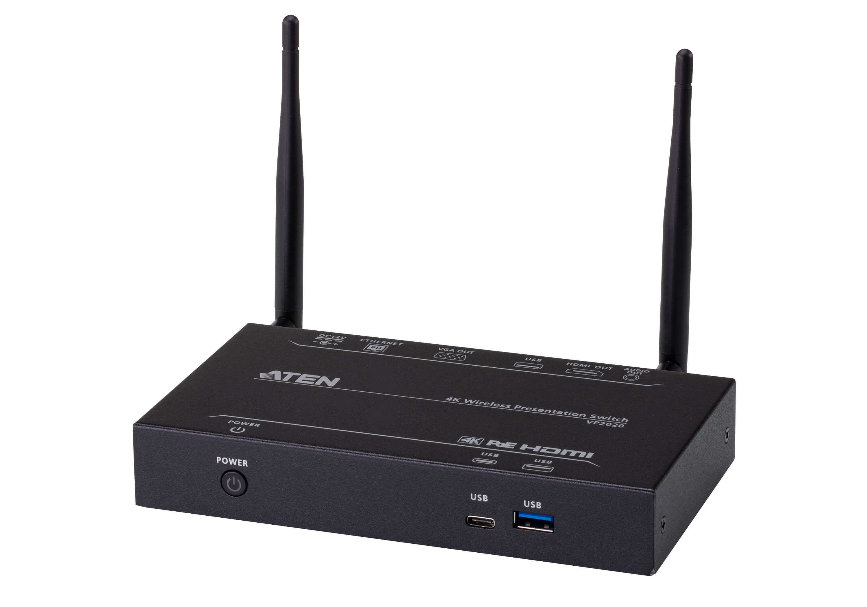 Aten 4K Wireless Presentation Switch with Dual View / Ethernet (WebGUI) Control