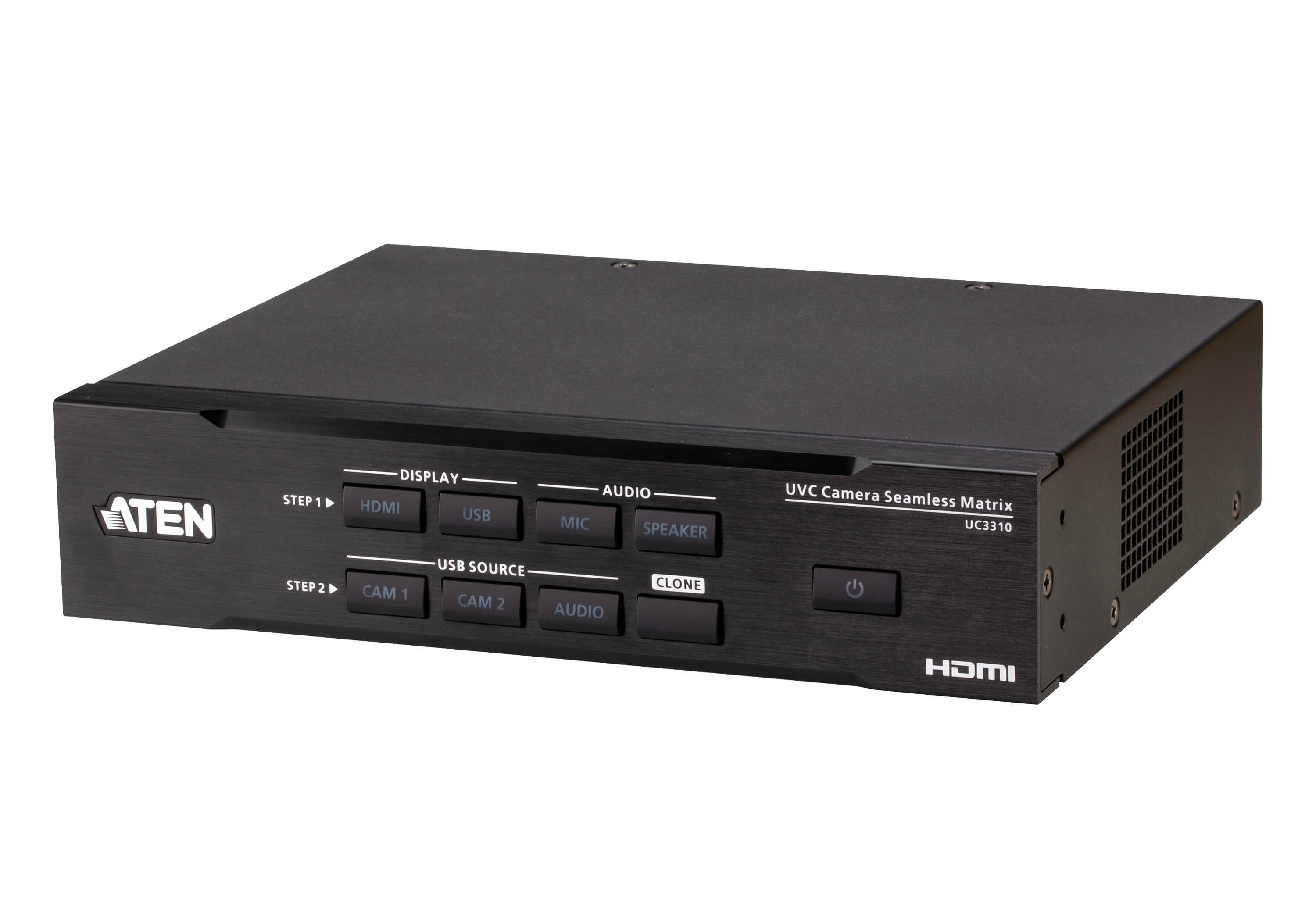 Aten 4-Port 4K HDMI Cat 6 Splitter with 4 Receivers kit with local HDMI output IR receivers and PoC