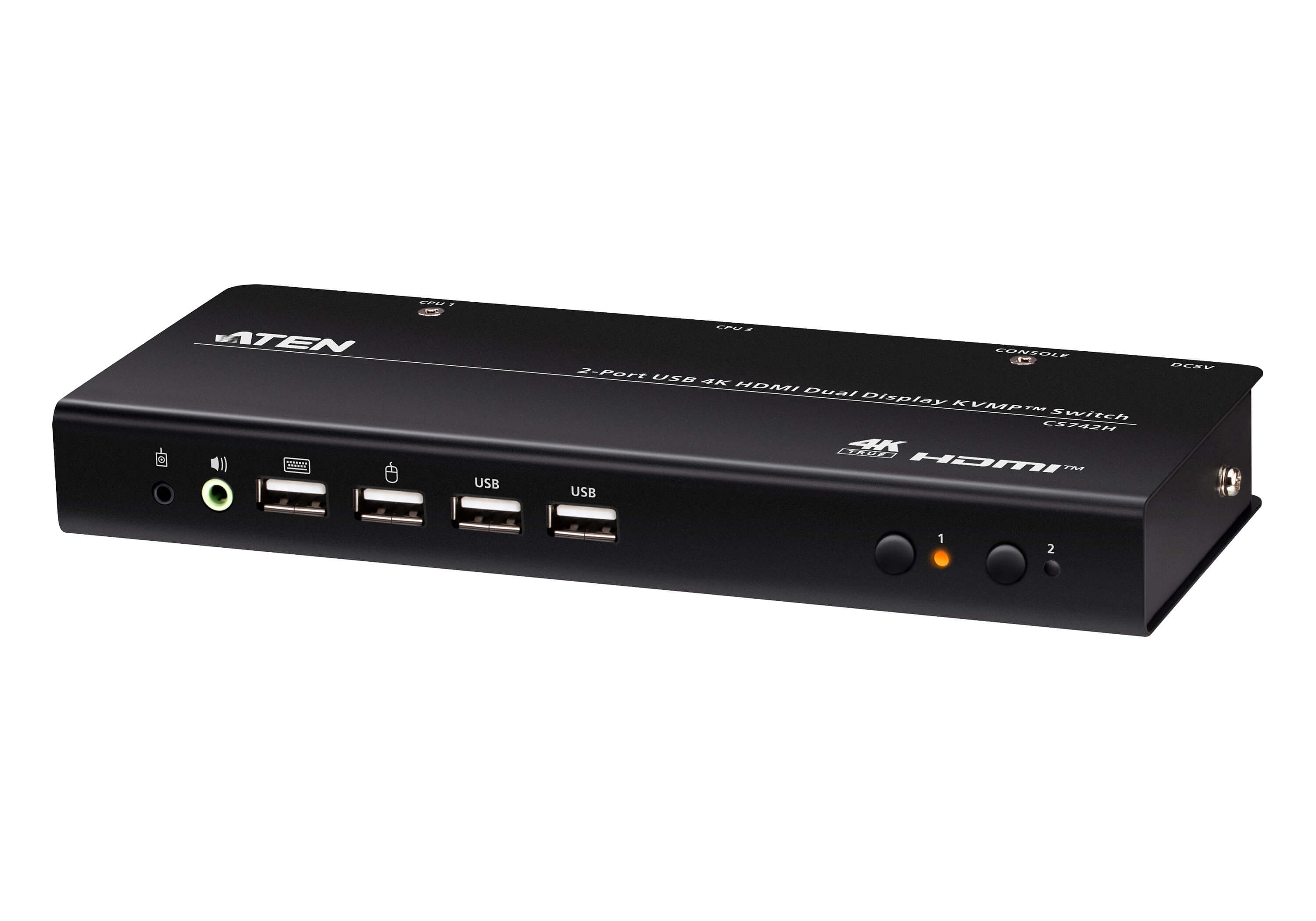 Aten 2-Port USB 4K HDMI Dual-Display KVMP Switch