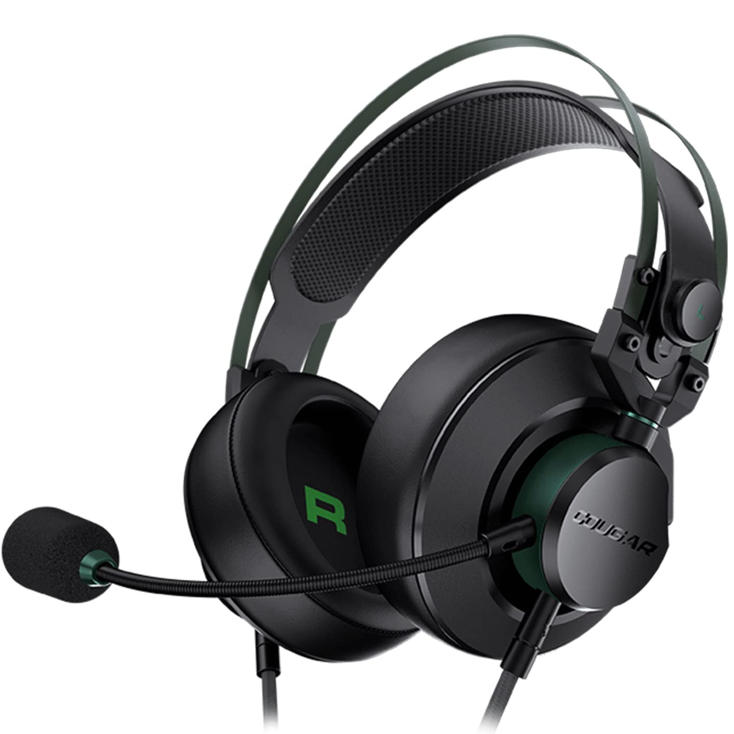 Cougar Casque Gamer filaire VM410 (Noir/Vert)