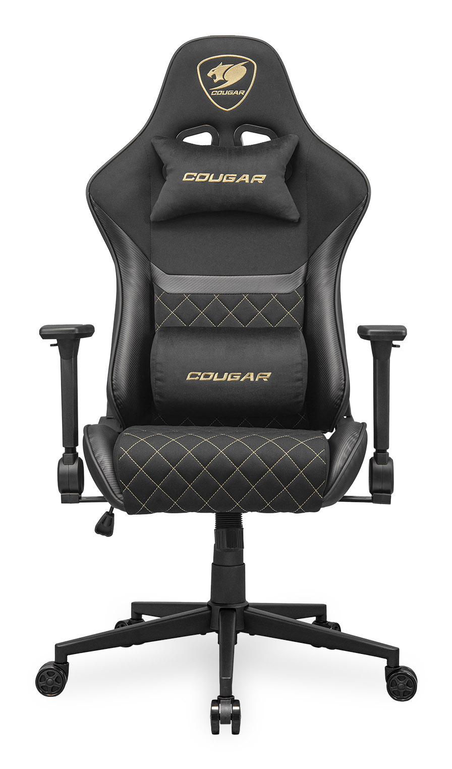 Cougar COUGAR Gaming-Stuhl Armor One V2 Gold F, PVC/Stoff, Schwarz