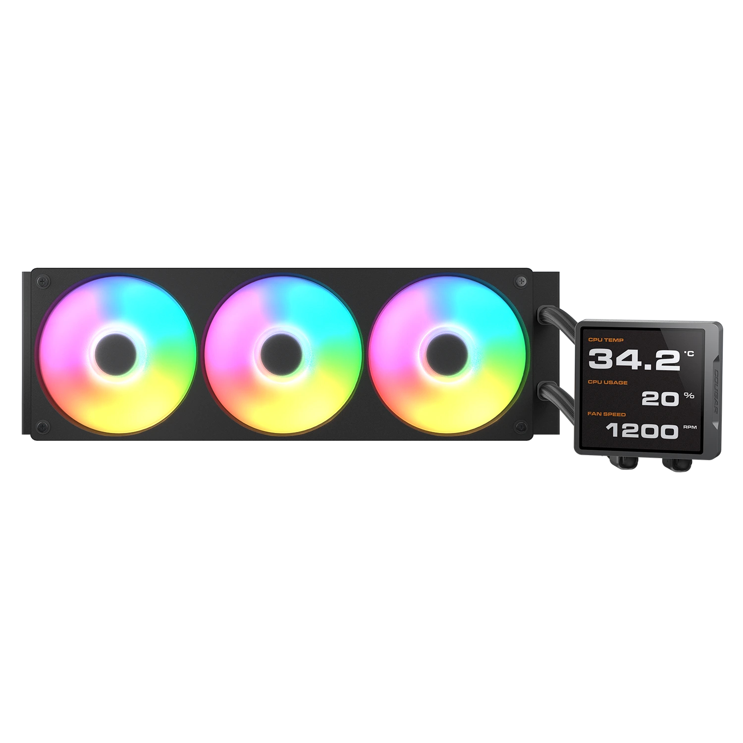 Cougar COUGAR CPU Wasserkühlung Poseidon Vistek Pro 360,ARGB,Schw.
