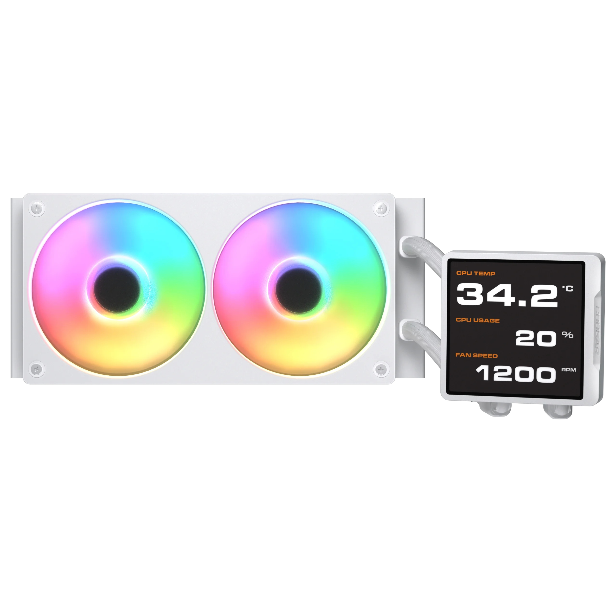 Cougar COUGAR CPU Wasserkühlung Poseidon Vistek Pro 240,ARGB,Weiß