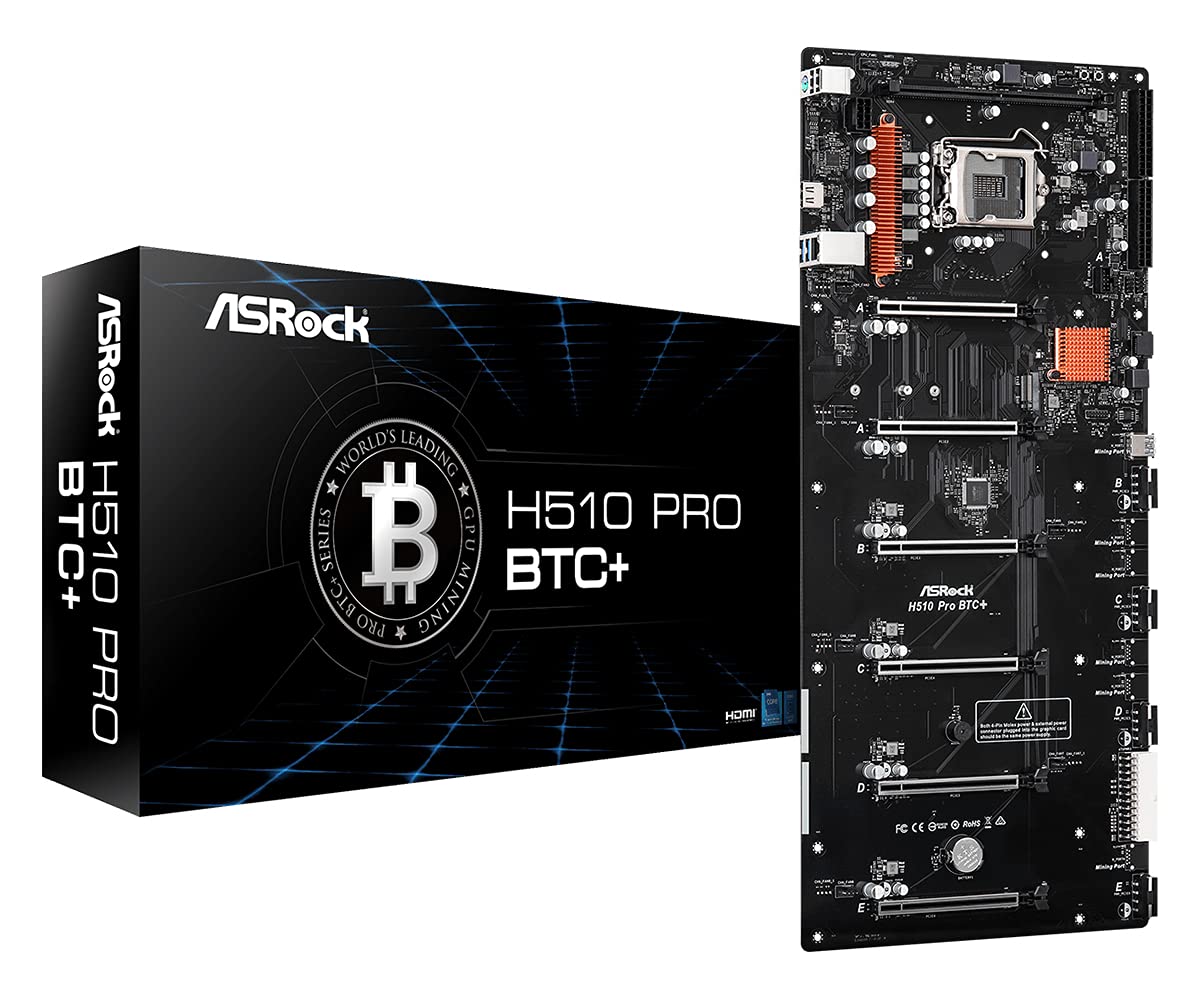 ASROCK ASROCK Carte Mère H510 Pro BTC+ (Intel LGA 1200)
