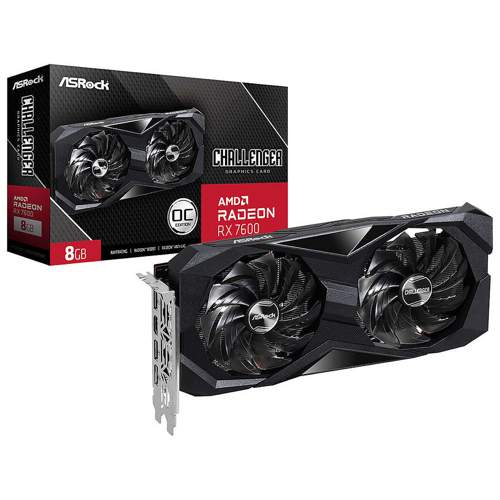 ASROCK AMD Radeon RX 7600 Challenger 8GB