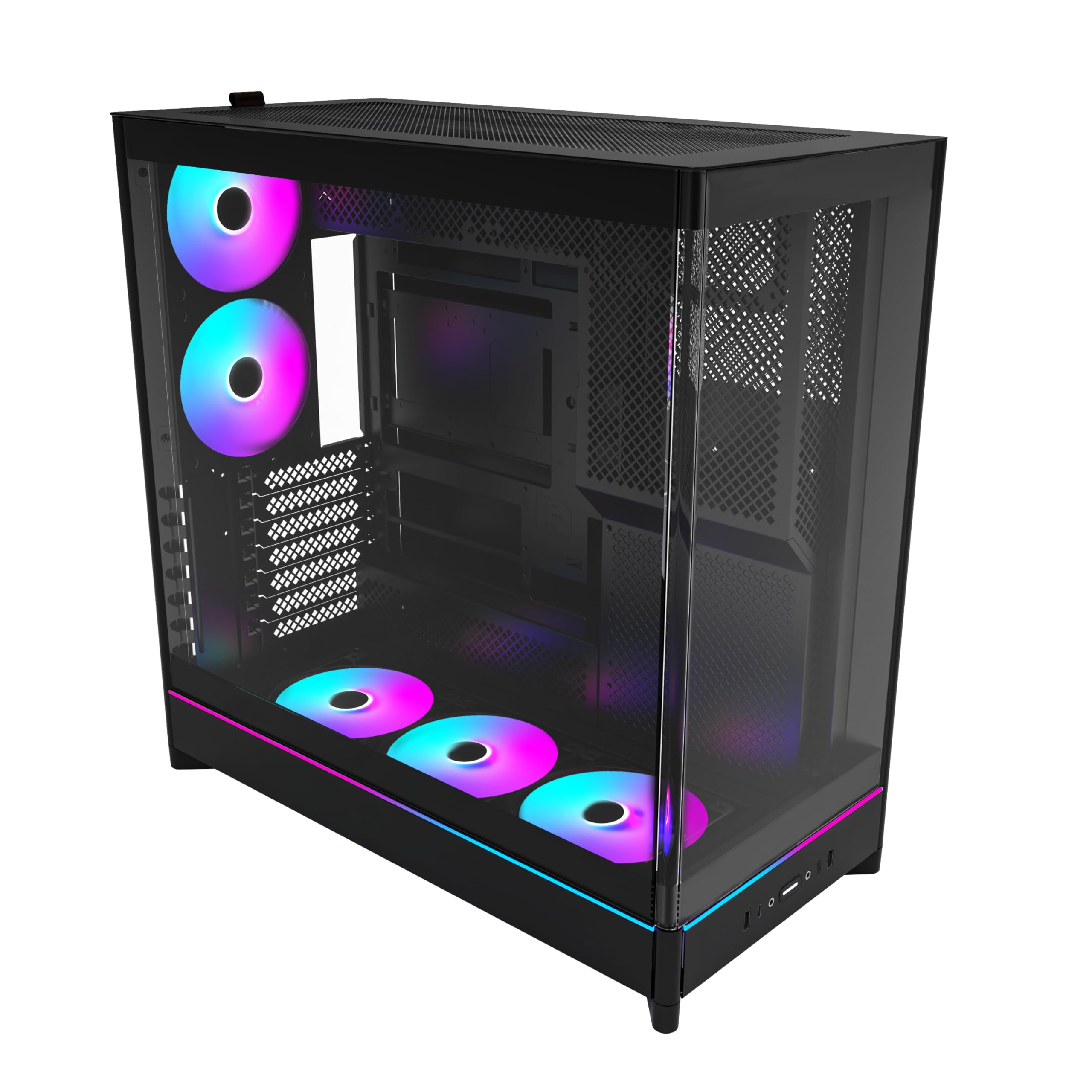 Montech HS02 PRO PC-Gehäuse, Midi-Tower, ATX, Tempered Glass, ARGB