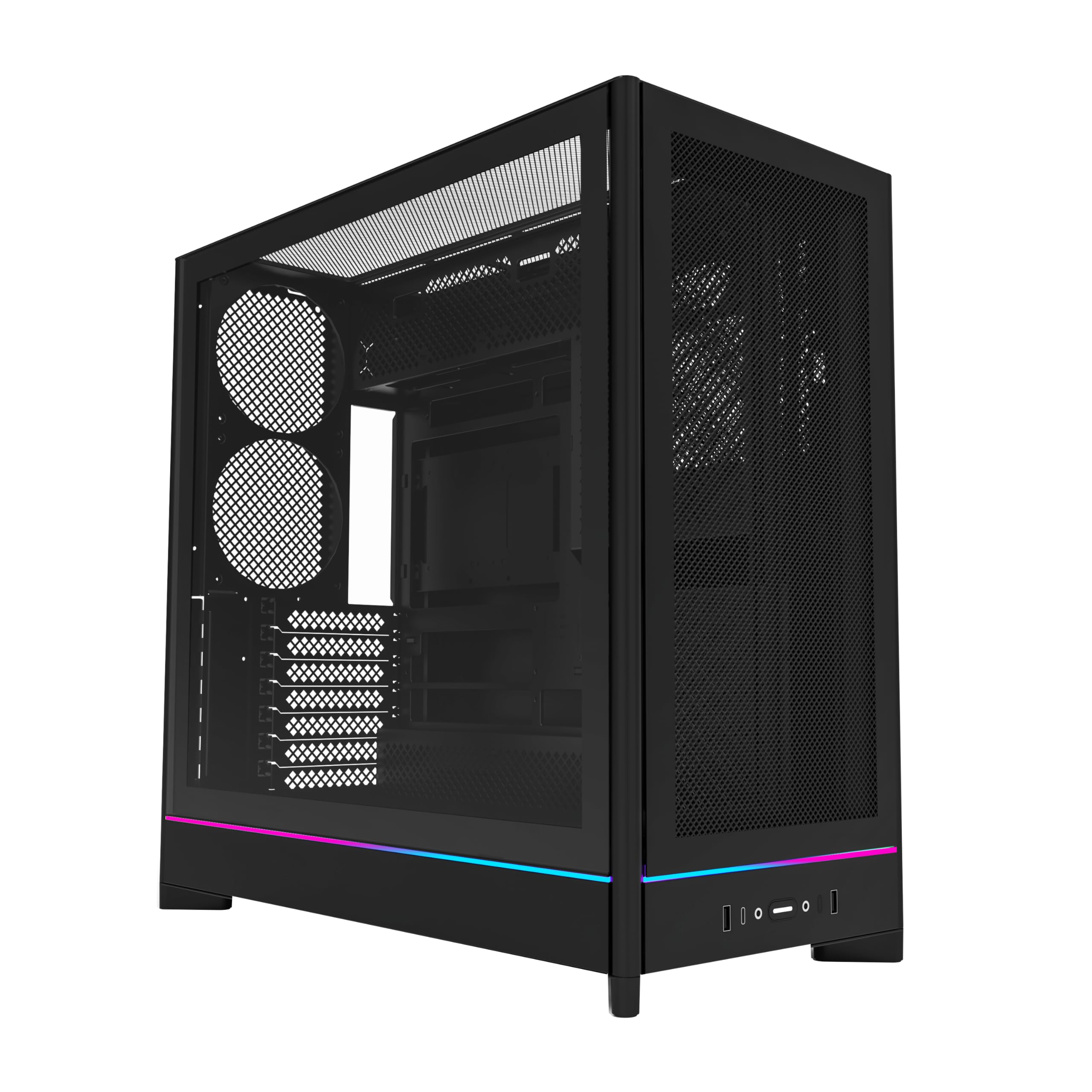 Montech HS01 PC-Gehäuse, Midi-Tower, ATX, aRGB, Tempered Glass