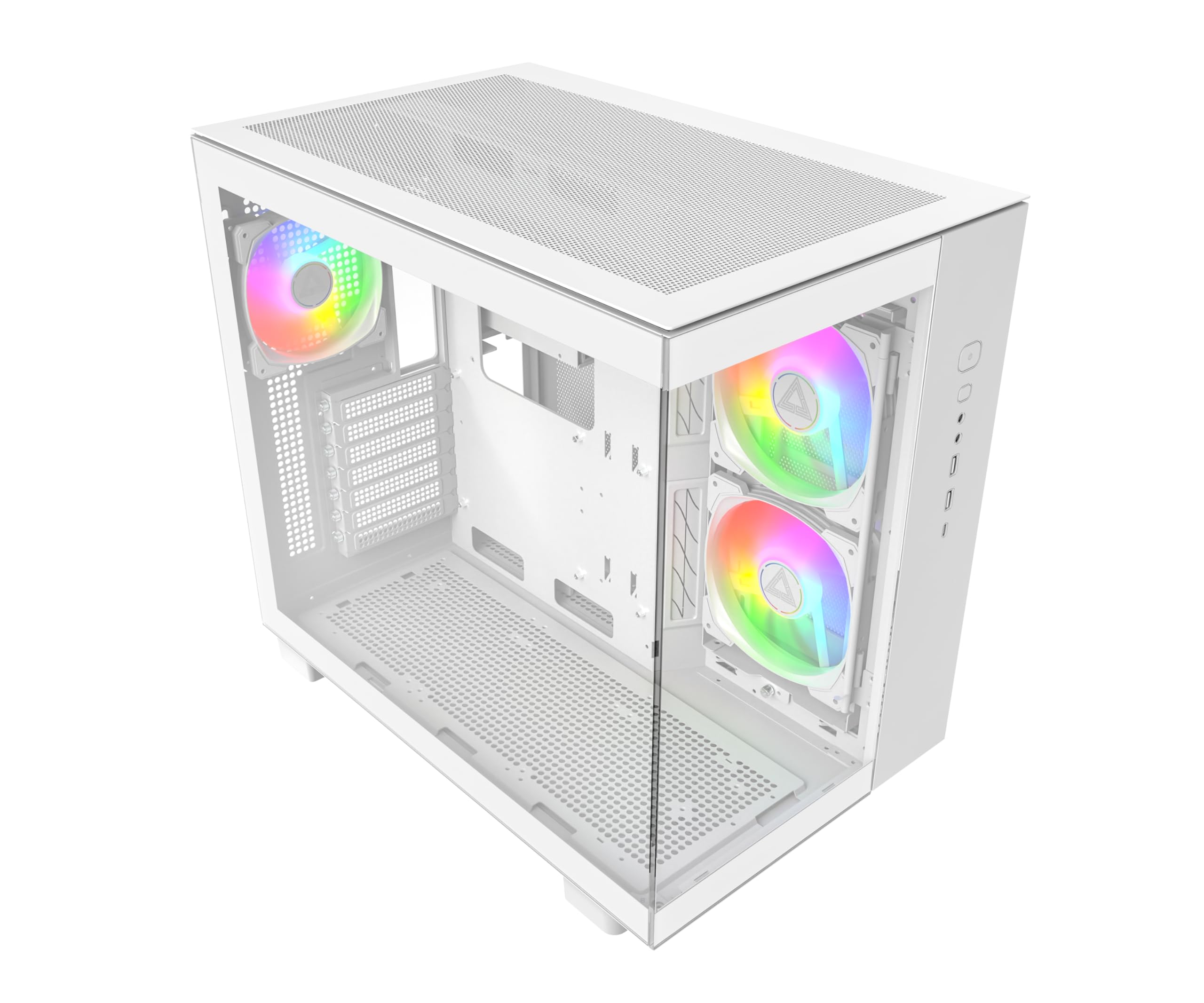 Montech KING 65 PRO PC-Gehäuse, Midi-Tower, ATX, ARGB, Tempered Glass -weiß