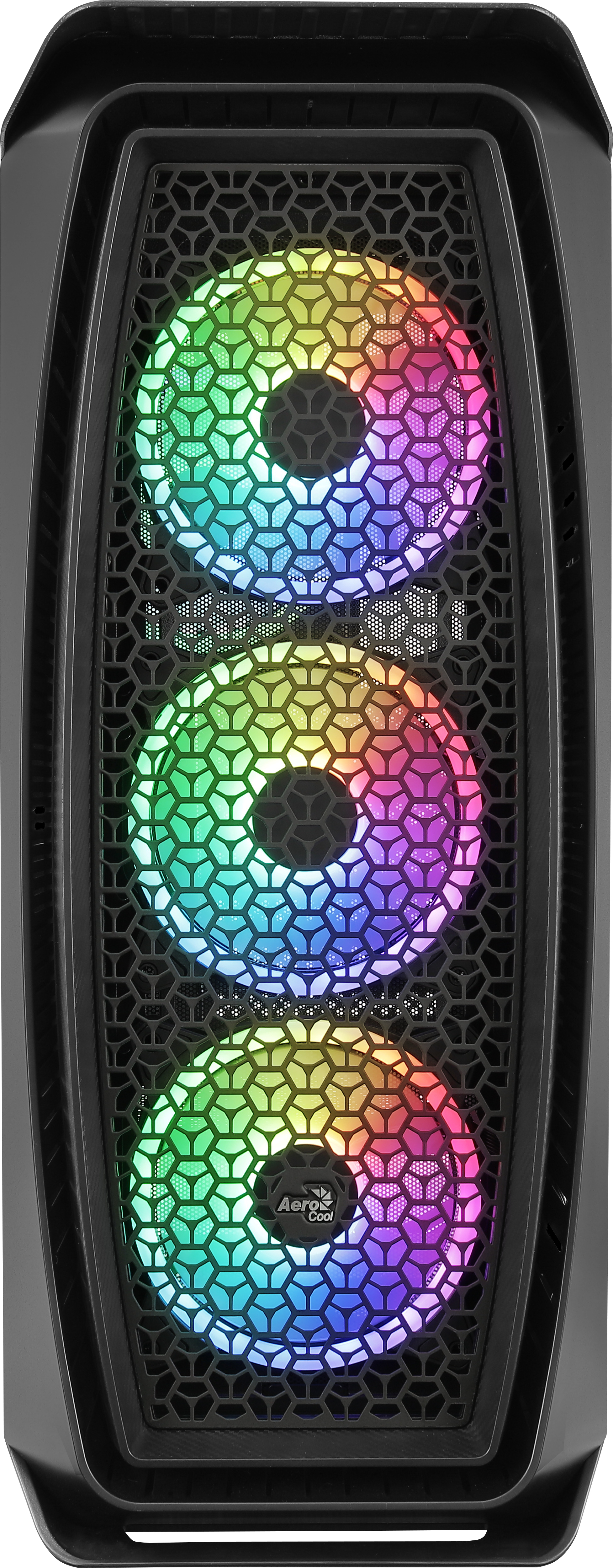 AEROCOOL Boitier Moyen Tour ATX Aero One Duo RGB avec panneau vitré (Noir)