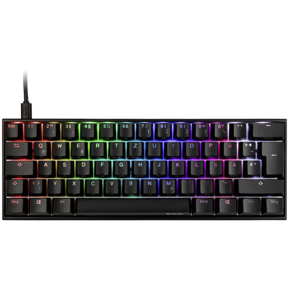 Ducky Mecha Mini Gaming Tastatur, MX-Brown, RGB-LED