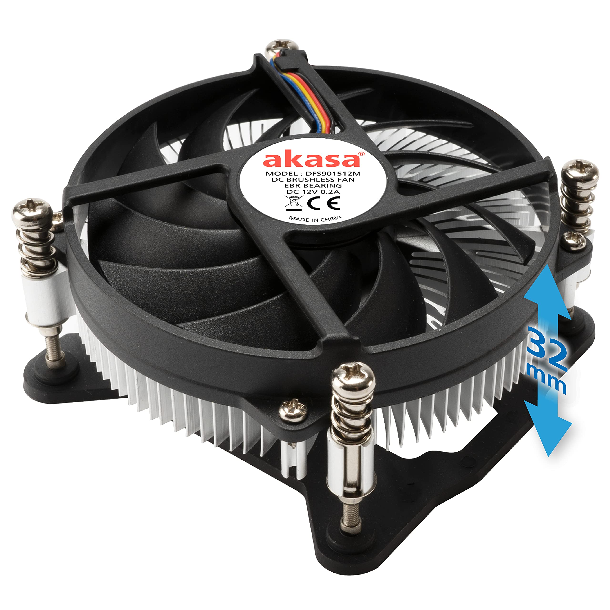 AKASA - Modèle du produit : Low Profile CPU-Kühler - 92mm