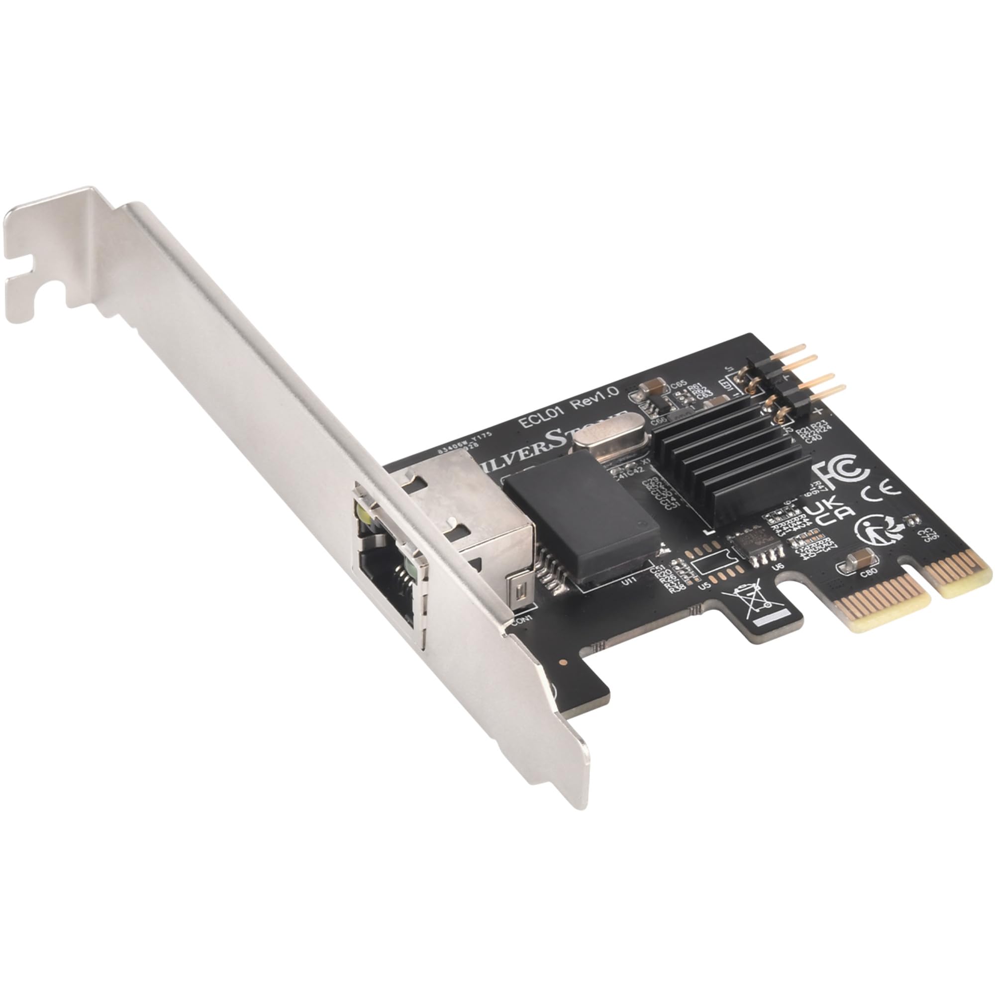 SILVERSTONE ECL01, 2.5G Netzwerkkarte, PCIe