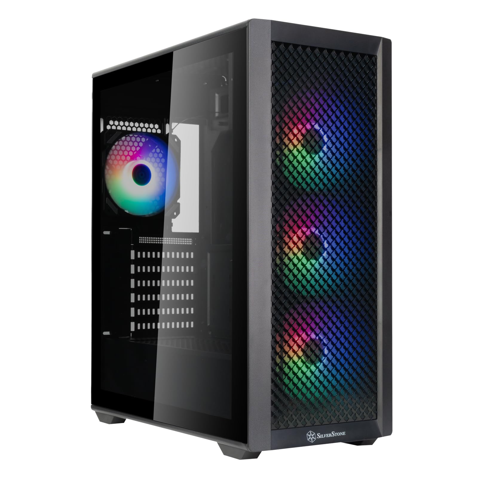 SILVERSTONE SilverStone SST-FA515XR-BG FARA, Midi-Tower, ARGB, tempered glass