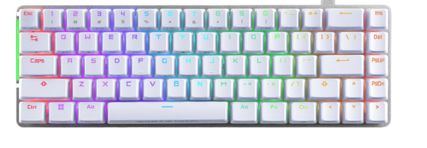 ASUS Clavier de jeu mécanique ASUS ROG Falchion Ace RVB USB ROG NX rouge QWERTY blanc