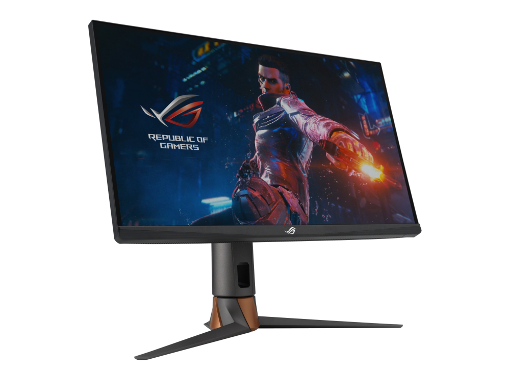 ASUS Wait, the prompt asks for exactly that format. Let's provide: Type: Écran Gaming 27 Modèle: ROG Swift PG27