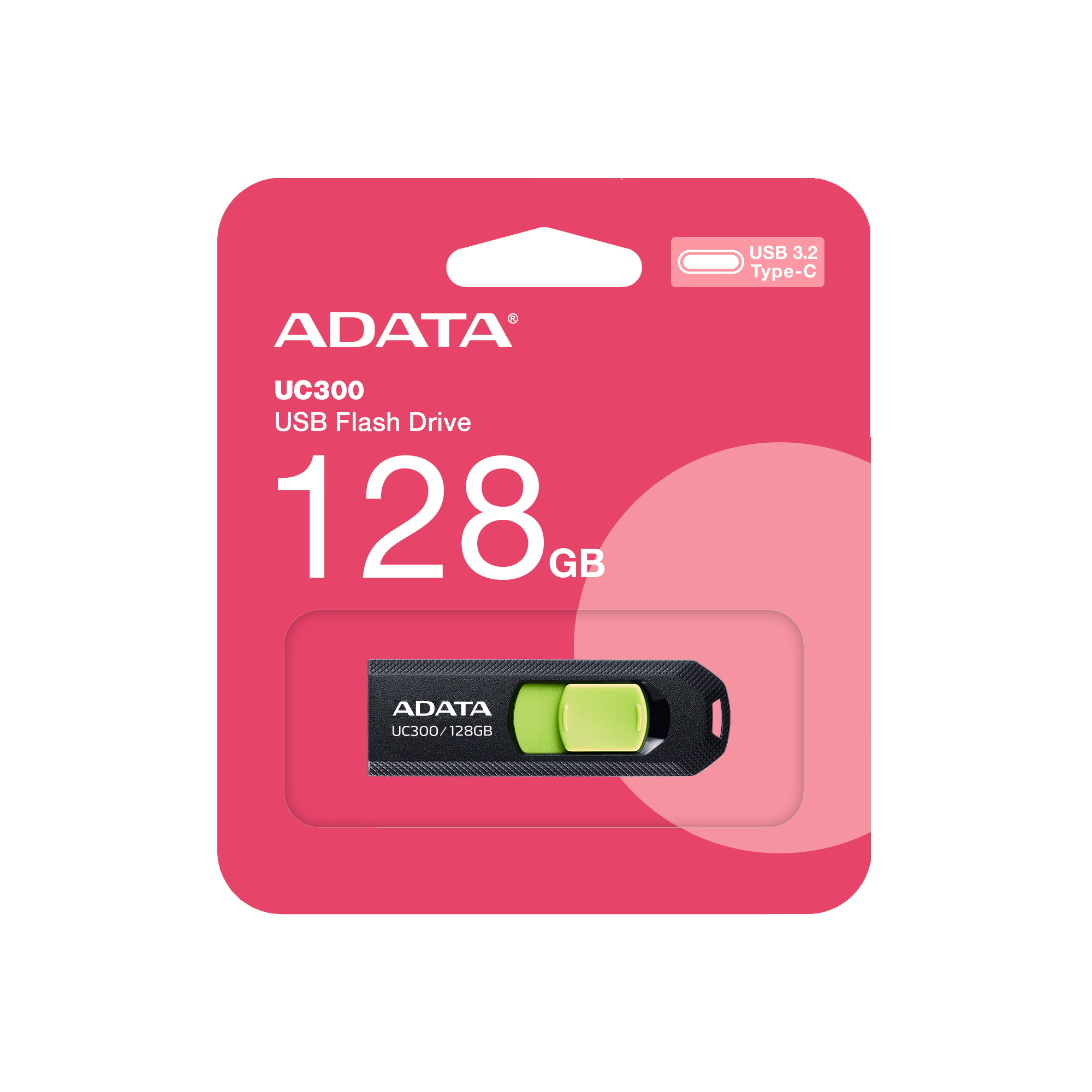 ADATA Clé USB-C 3.2 UC300 - 128Go (Noir)