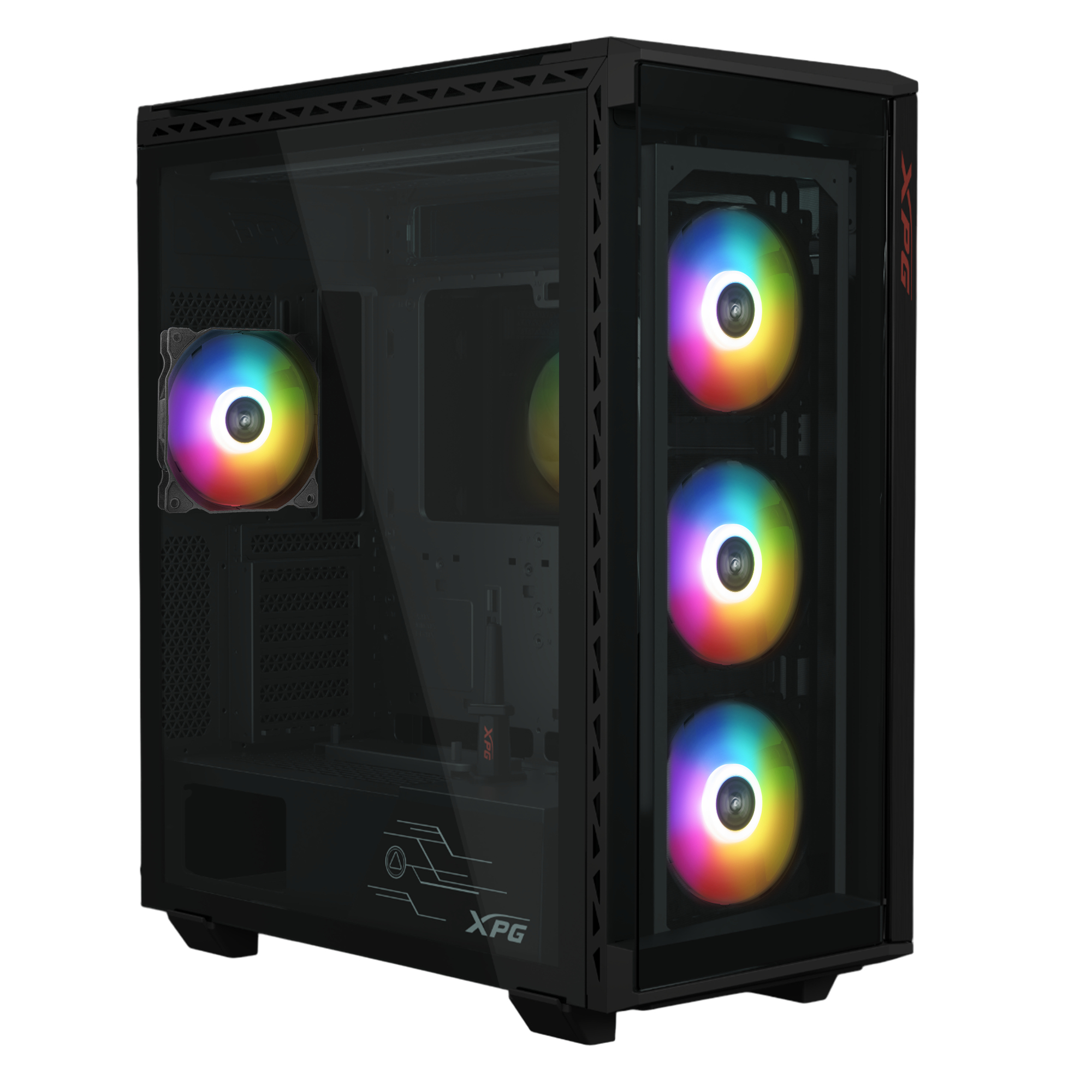 ADATA Boitier Grand Tour E-ATX XPG BattleCruiser II RGB avec panneaux vitrés (Noir)