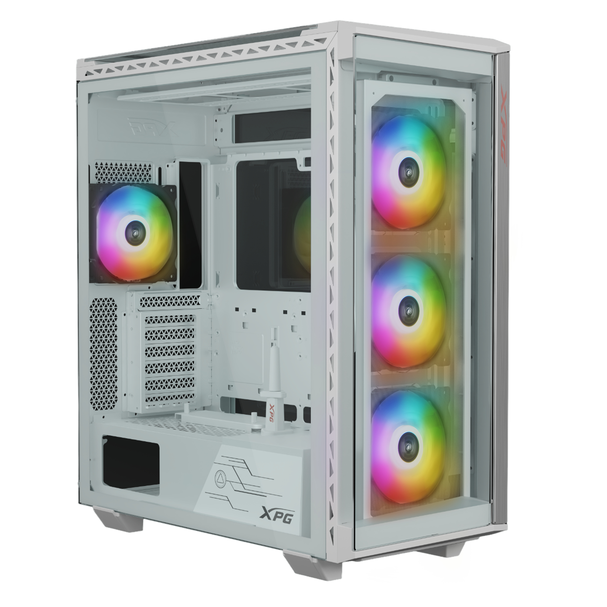 ADATA Boitier Grand Tour E-ATX XPG BattleCruiser II RGB avec panneaux vitrés (Blanc)