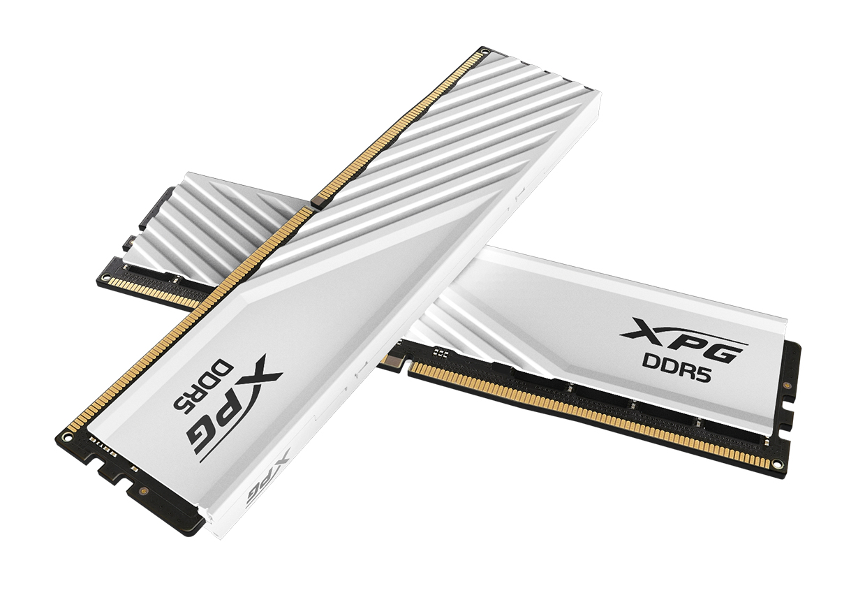 ADATA Kit Barrettes mémoire 32Go (2x16Go) DIMM DDR5 XPG Lancer Blade RGB PC5-51200 (6400 MHz) (Blanc)