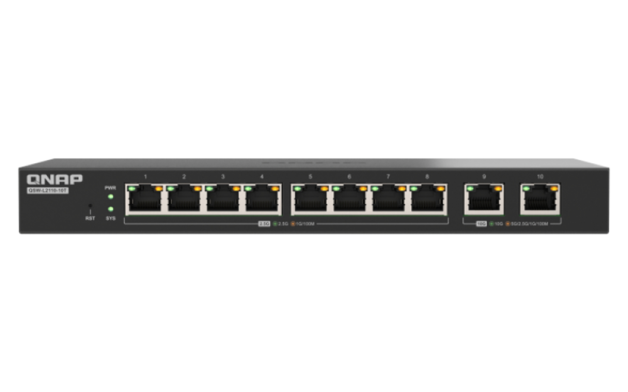 QNAP QSW-L2110-10T 8 ports 2.5GbE RJ45